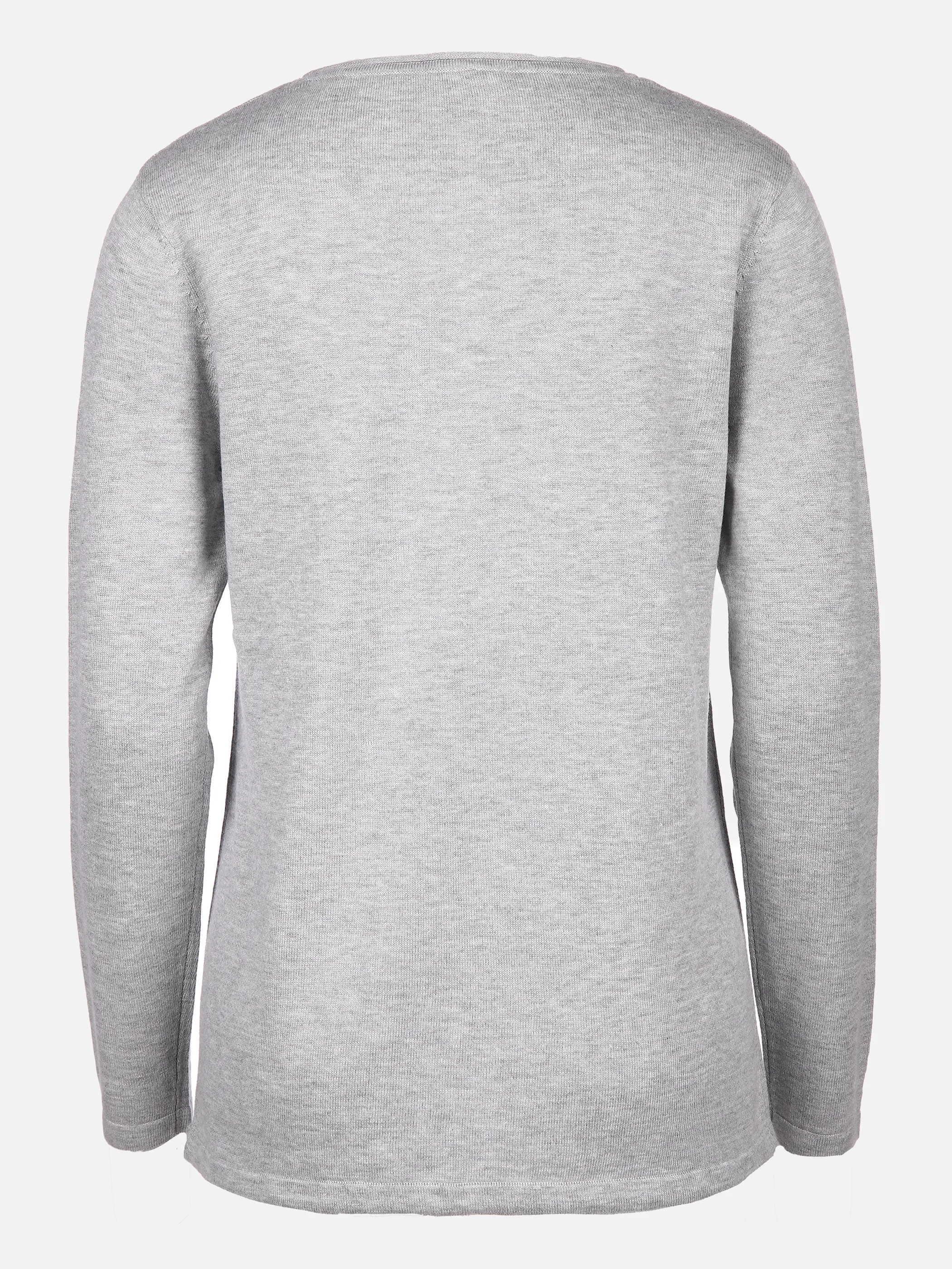 Sure Da-Pullover Basic m. Tunnelzug Grau 848954 GREY MEL 2