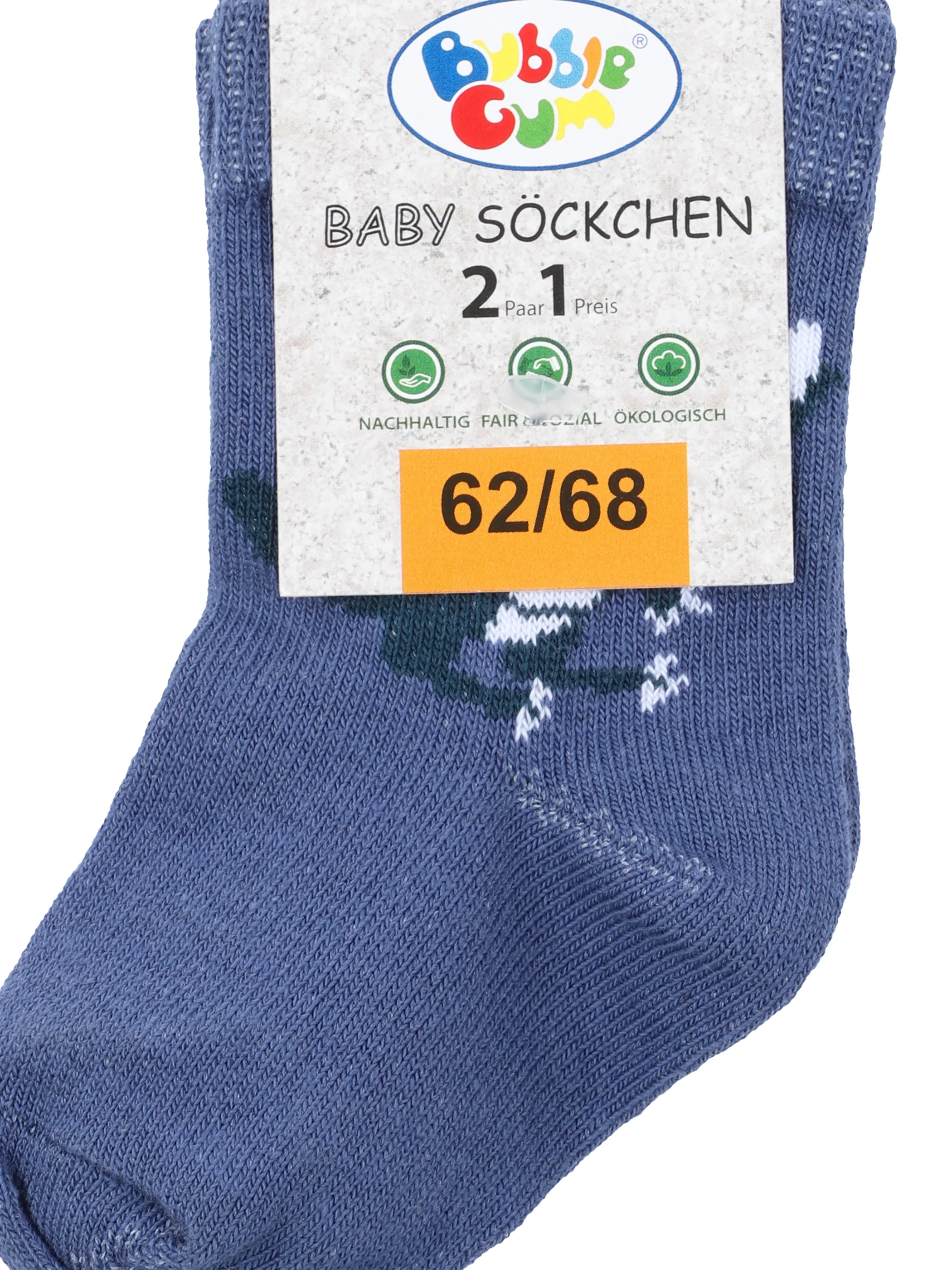 Bubble Gum BB Socken 2er Pack Dino Blau 863338 BLUE/SAPHI 3