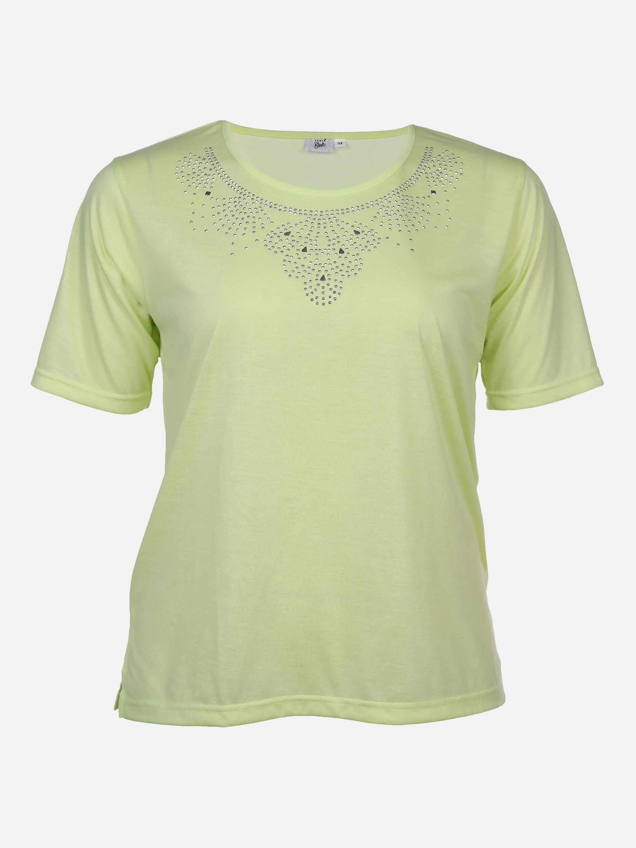 Sonja Blank Da-gr.Gr.T-Shirt m.Strassapplikation Grün 876189 PISTAZIE 1 Sonja Blank Da-gr.Gr.T-Shirt m.Strassapplikation Grün 876189 PISTAZIE 1