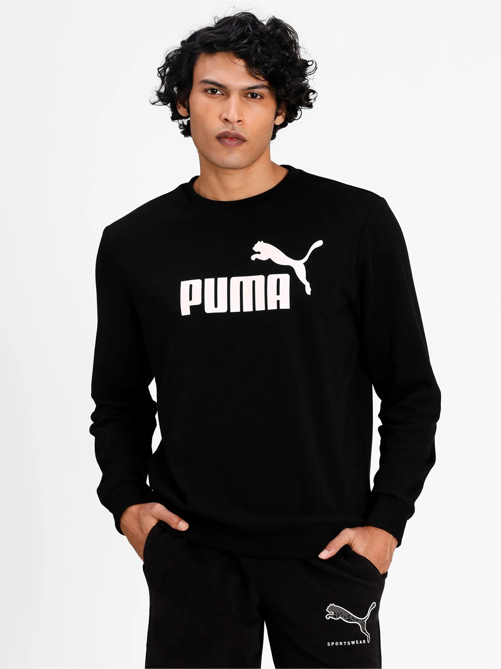 Puma 586680 He-Sweatshirt, Rundhals Schwarz 856657 01 4