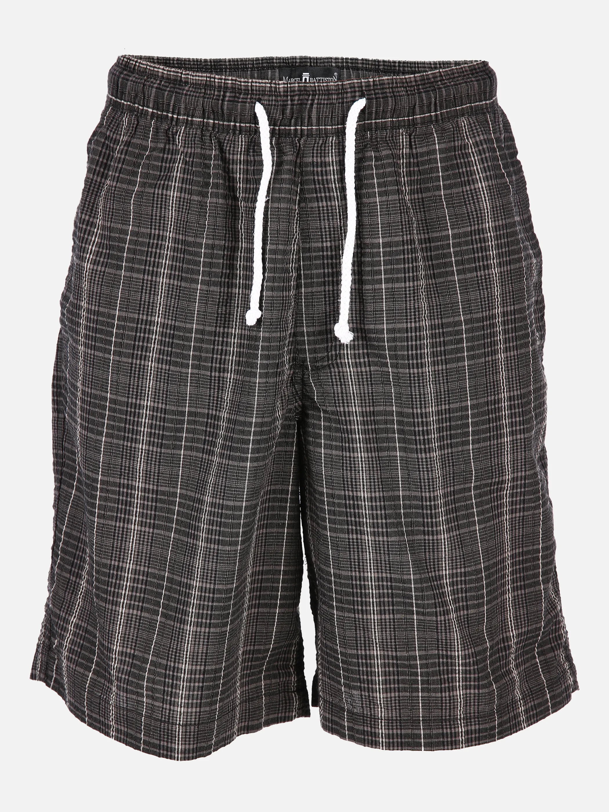 Marcel Battiston He. Seersuckershort Schwarz 831218 BLACK 1 Marcel Battiston He. Seersuckershort Schwarz 831218 BLACK 1