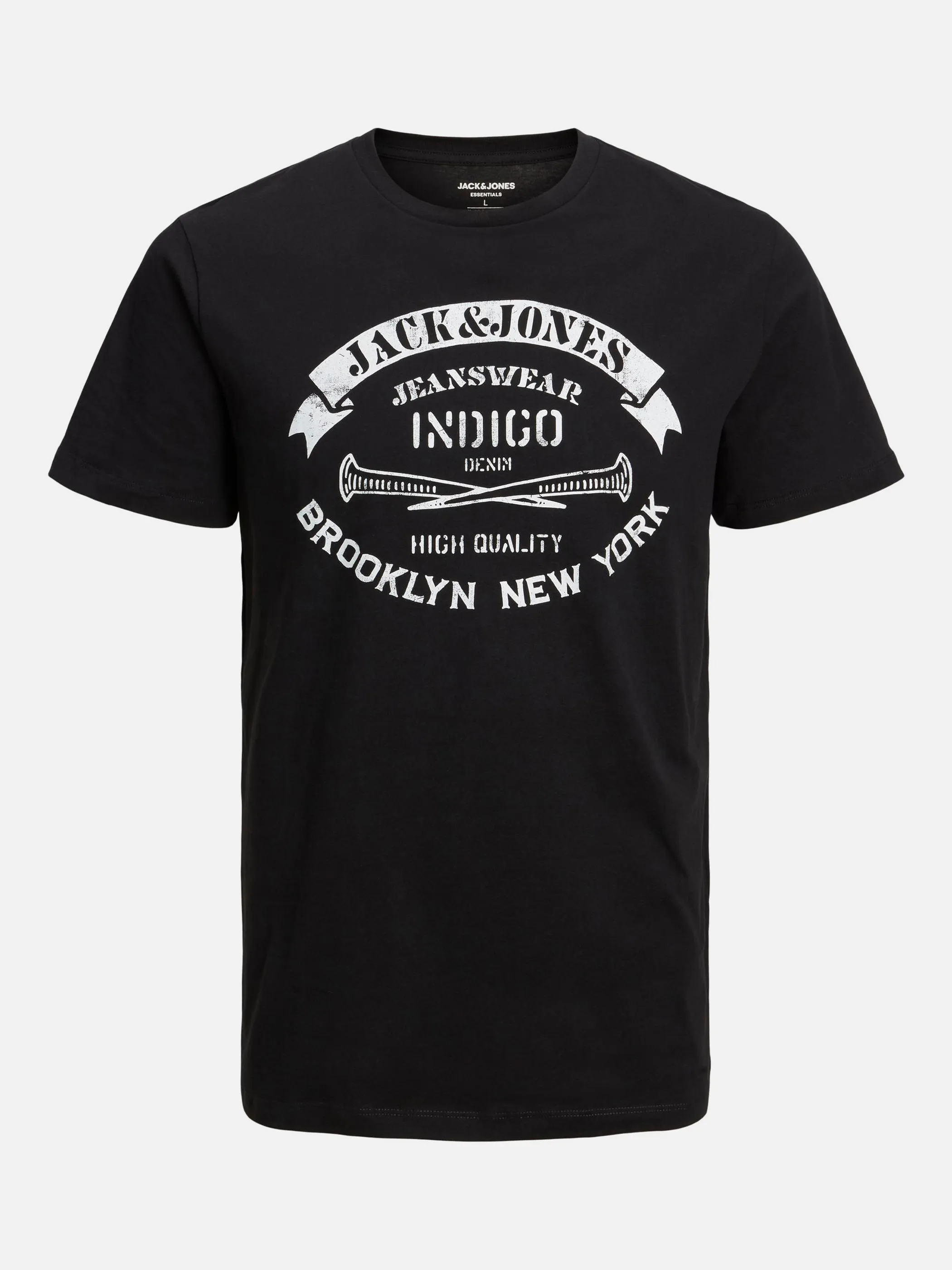 Jack Jones 12232972 JJEJEANS TEE SS O-NEC Schwarz 878878 178012 1 Jack Jones 12232972 JJEJEANS TEE SS O-NEC Schwarz 878878 178012 1
