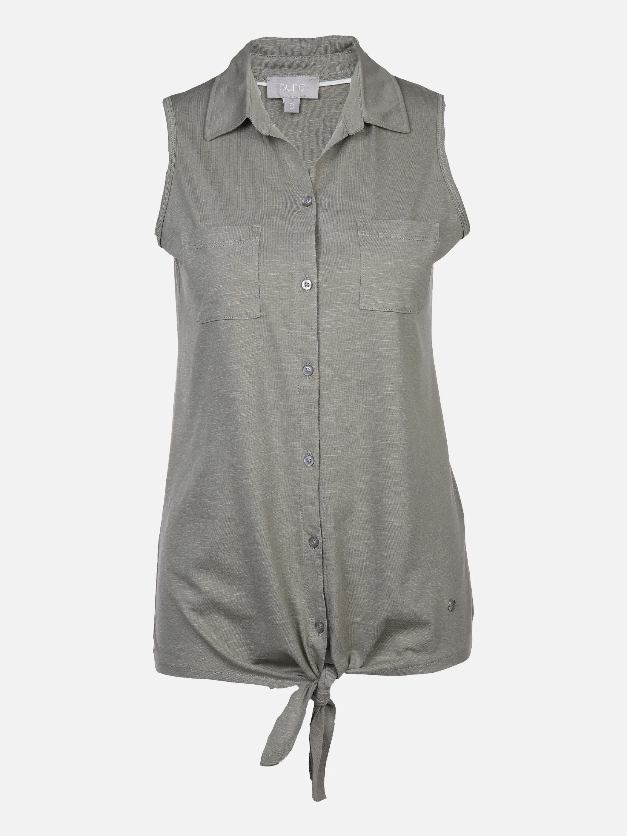 Sure Da-Blusen-Top m. Taschen Grün 866230 SCHILF 1 Sure Da-Blusen-Top m. Taschen Grün 866230 SCHILF 1