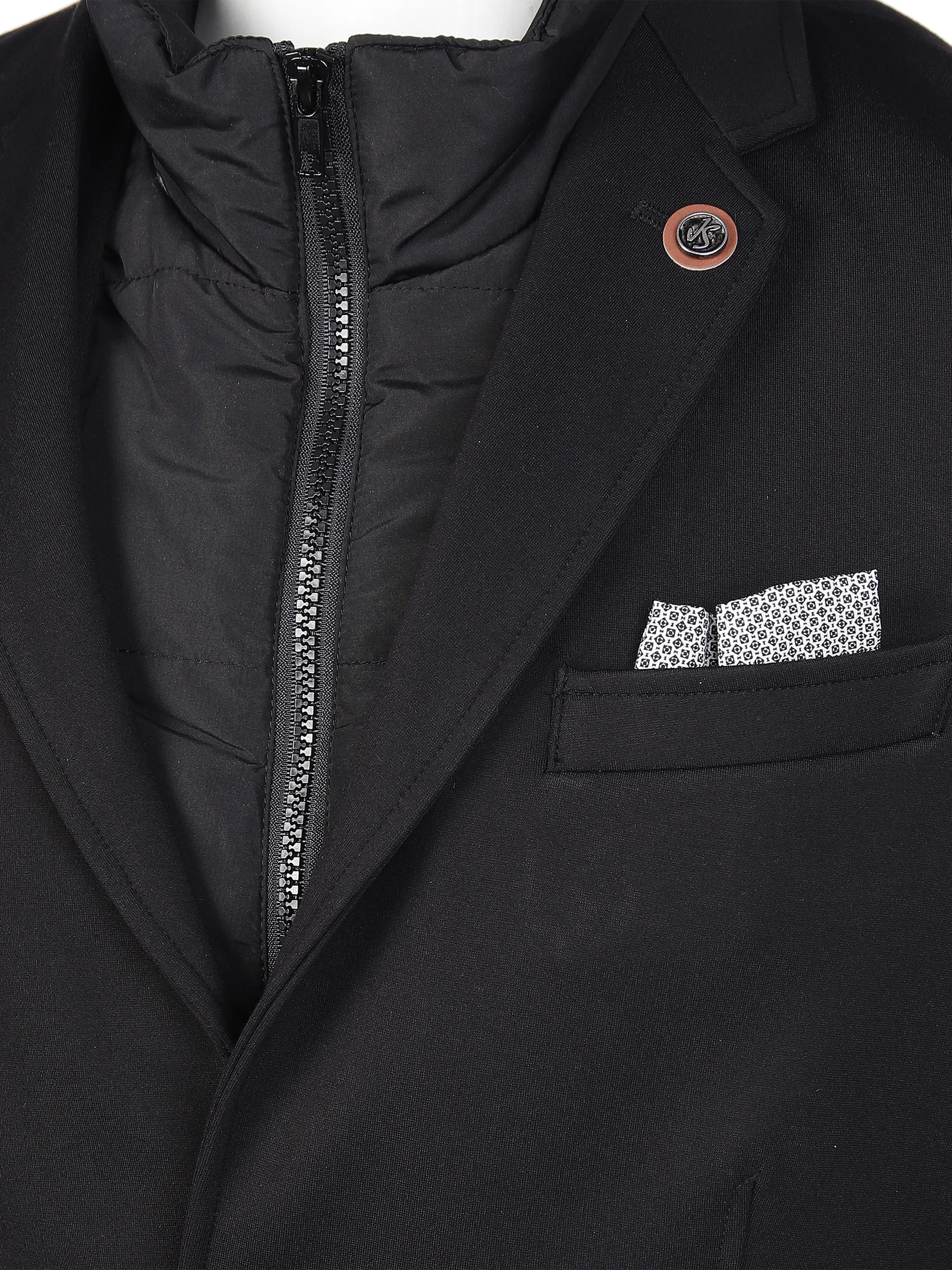 Jim Spencer He. Jerseysakko 2in1 Schwarz 865613 BLACK 3 Jim Spencer He. Jerseysakko 2in1 Schwarz 865613 BLACK 3