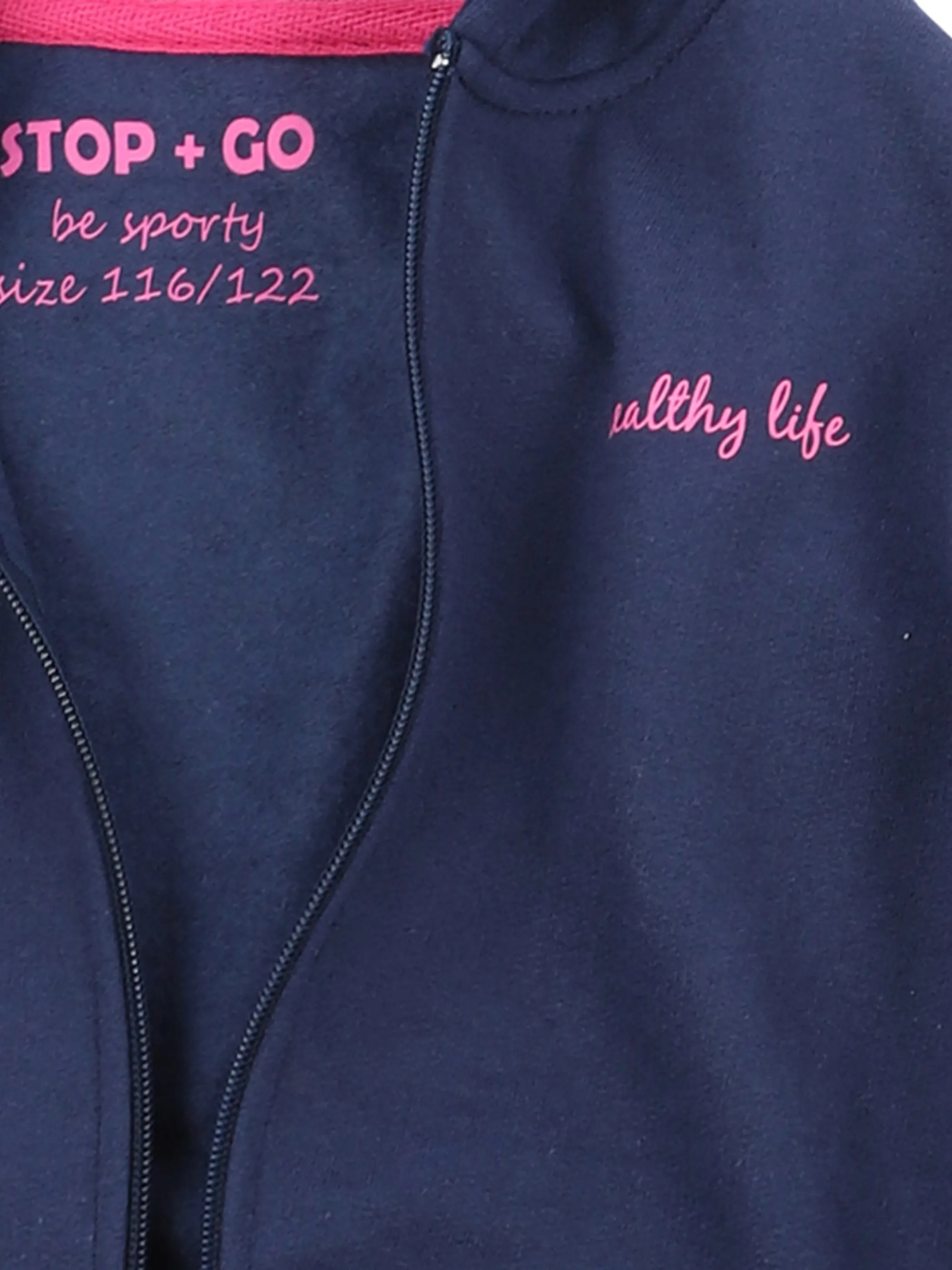 Stop + Go Kl. Md-Sportjacke mit Kapuze Blau 860019 BLUE 3 Stop + Go Kl. Md-Sportjacke mit Kapuze Blau 860019 BLUE 3
