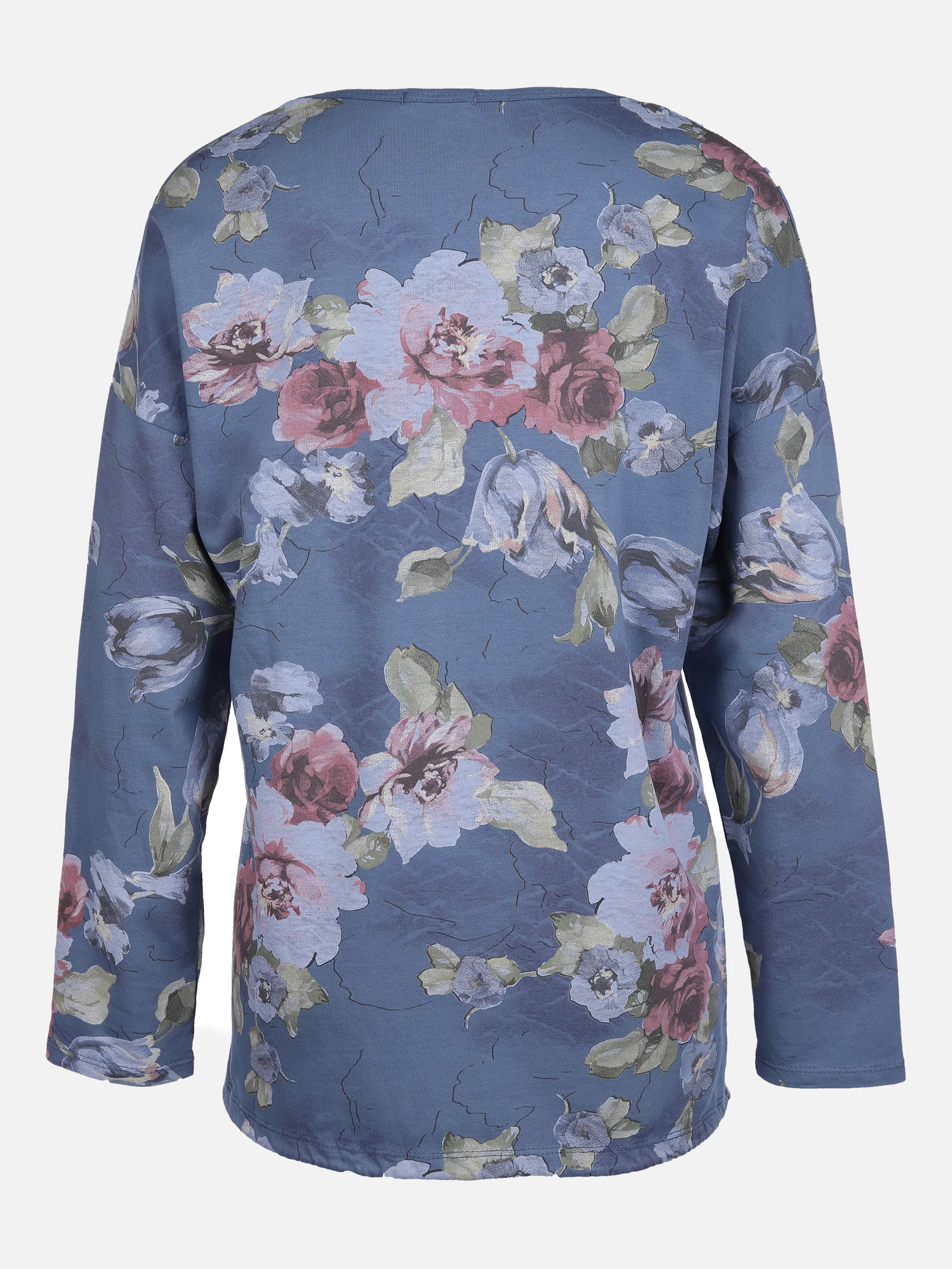 Damen Langarmshirt mit Blumenprint | DENIM BLUE | noSize | 862773-denimblue