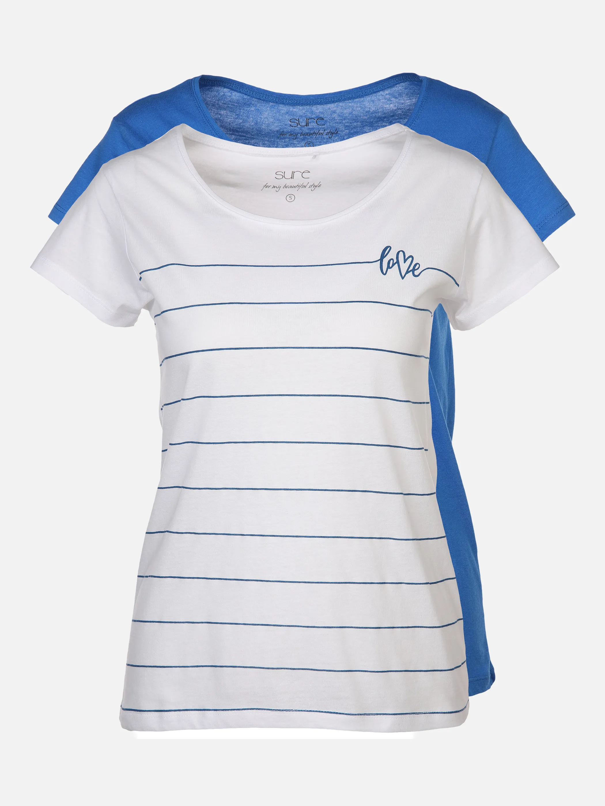 Sure Da-T-Shirts 2er-Pack AOP/Uni Blau 873328 NAVY/WEIß 1 Sure Da-T-Shirts 2er-Pack AOP/Uni Blau 873328 NAVY/WEIß 1
