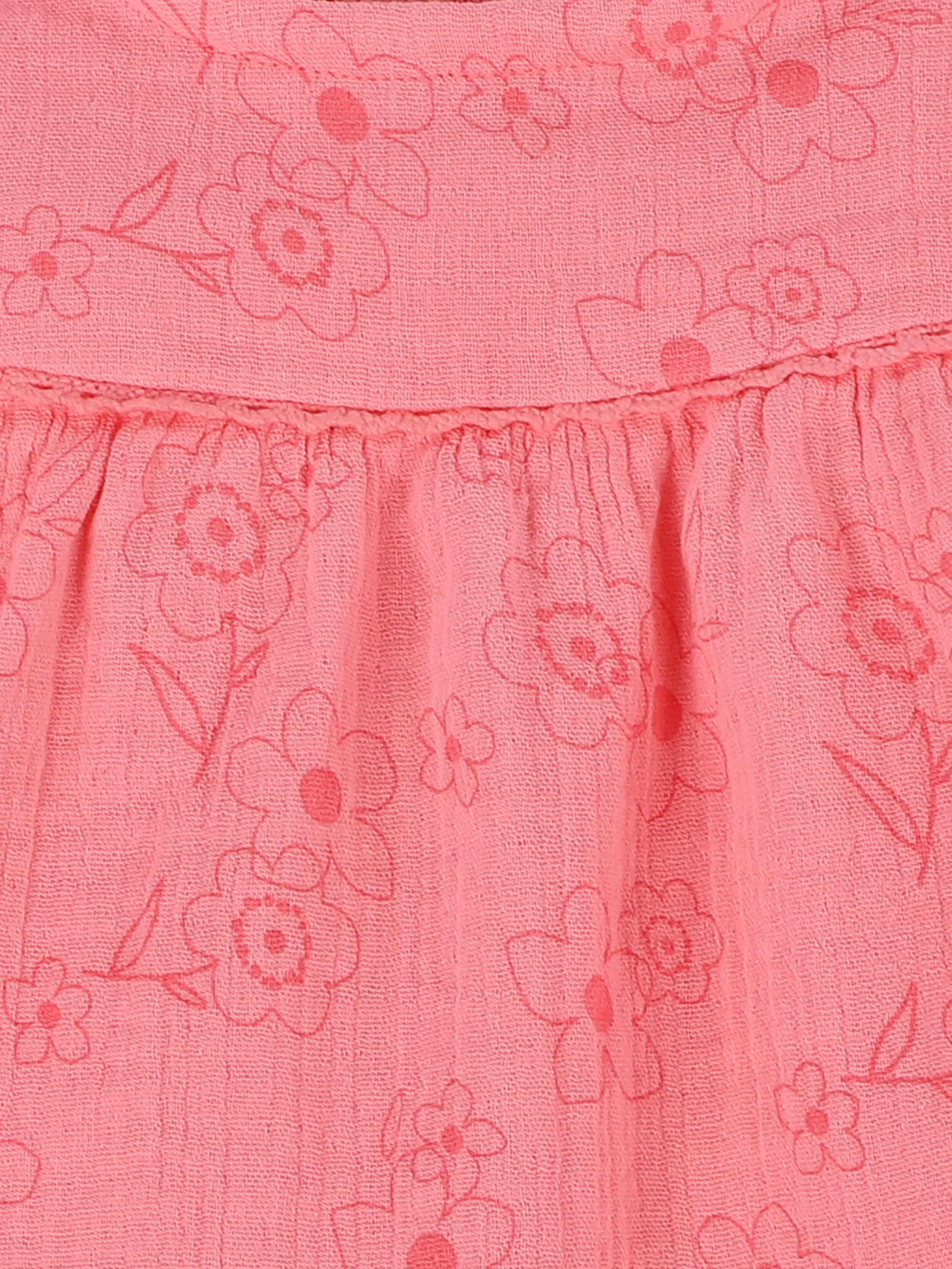 Bubble Gum BM gewebtes Kleid mit AOP in Pink Pink 892517 PINK 3