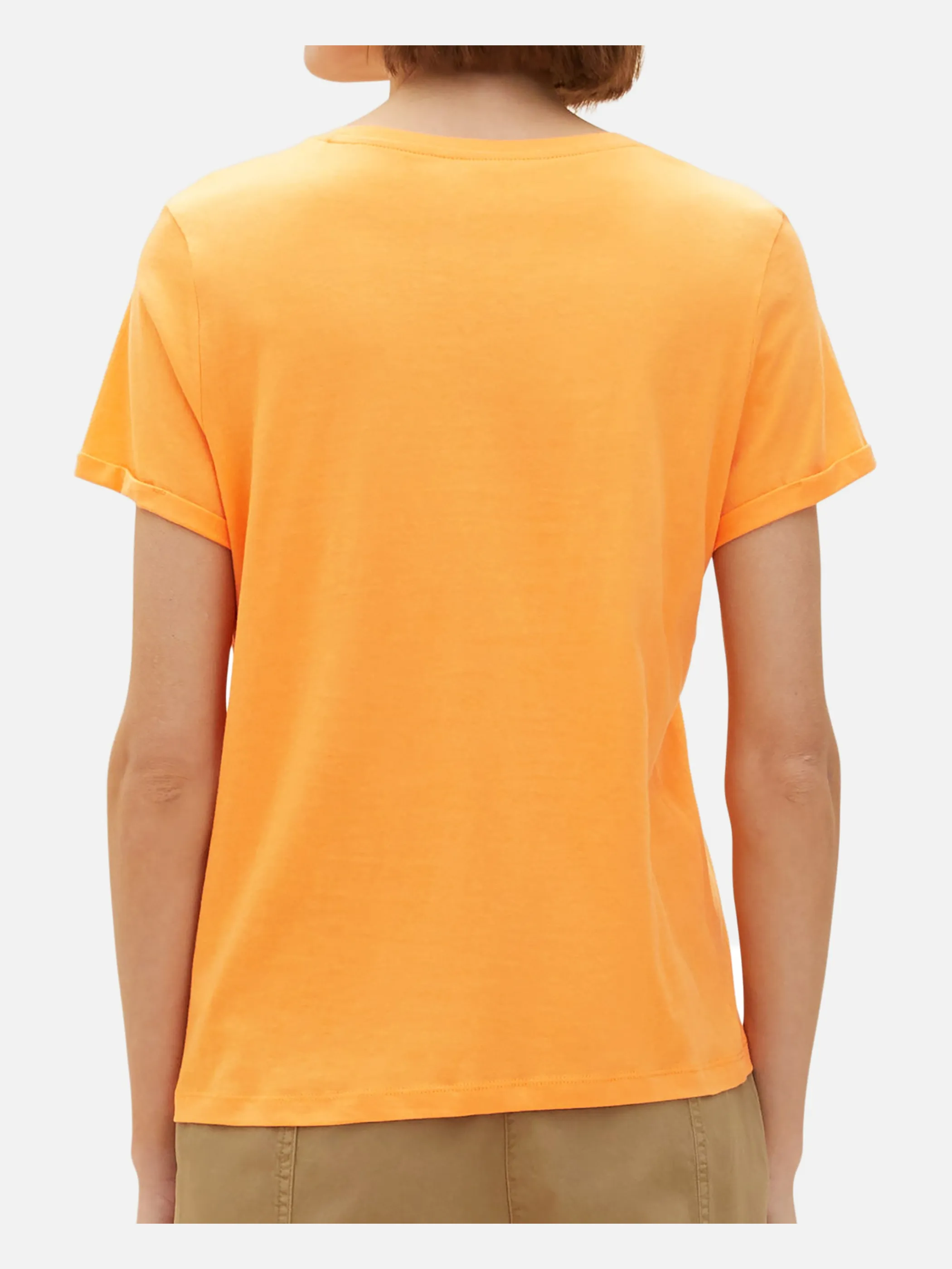 Tom Tailor 1035470 T-shirt frontprint Orange 874879 29751 2