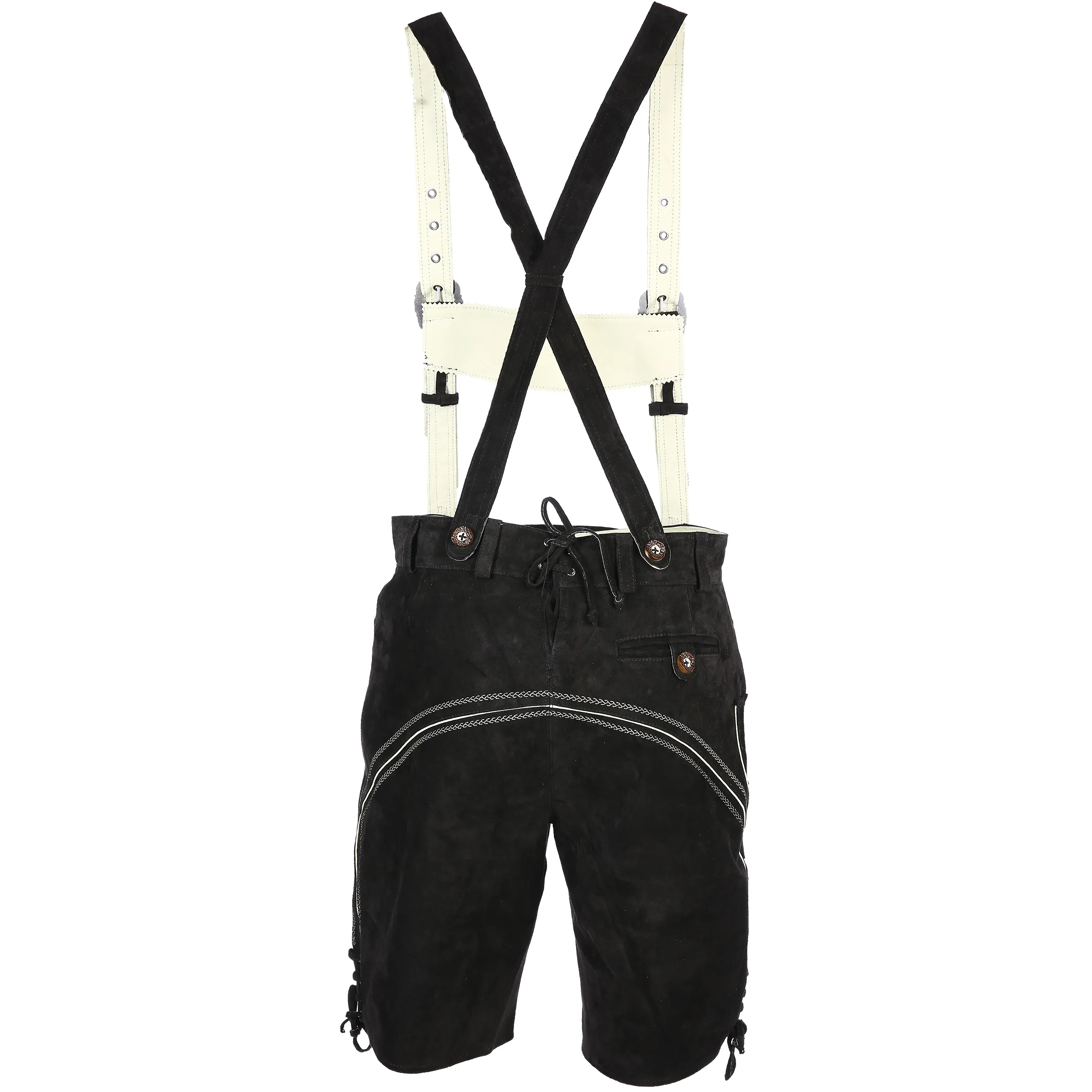 Birkhahn Mode und Tracht He-Echtledershort Kontrast Braun 792603 ESPRESSO 2