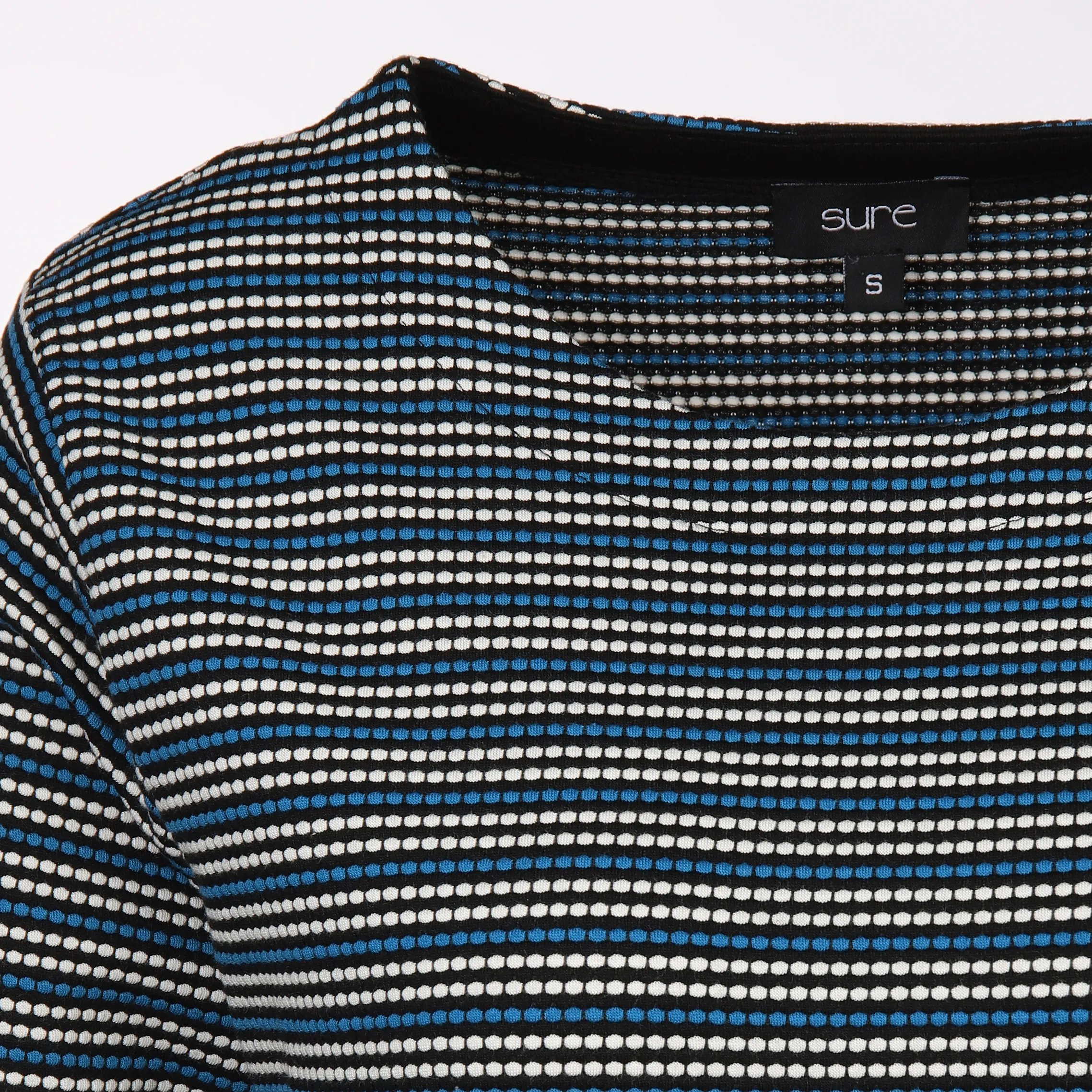 Sure Da-Jaquard Shirt m. 3/4 Arm Marine 880489 NAVY/OF/BL 3 Sure Da-Jaquard Shirt m. 3/4 Arm Marine 880489 NAVY/OF/BL 3