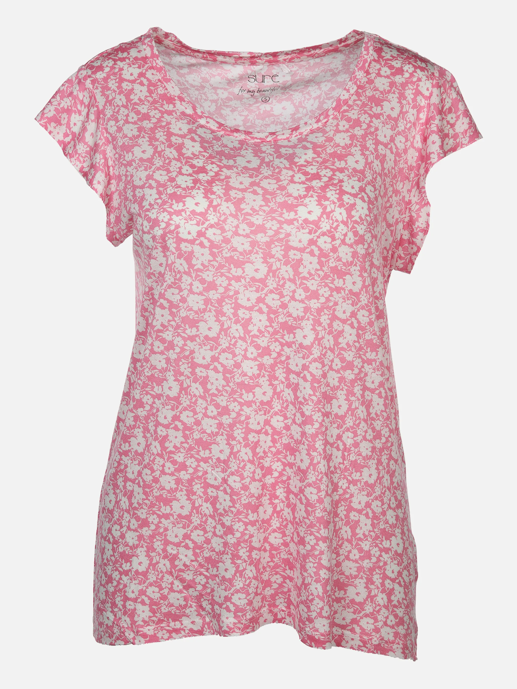 Sure Da-Printshirt m. Vollantärmeln Pink 873541 FLAMINGO 1 Sure Da-Printshirt m. Vollantärmeln Pink 873541 FLAMINGO 1
