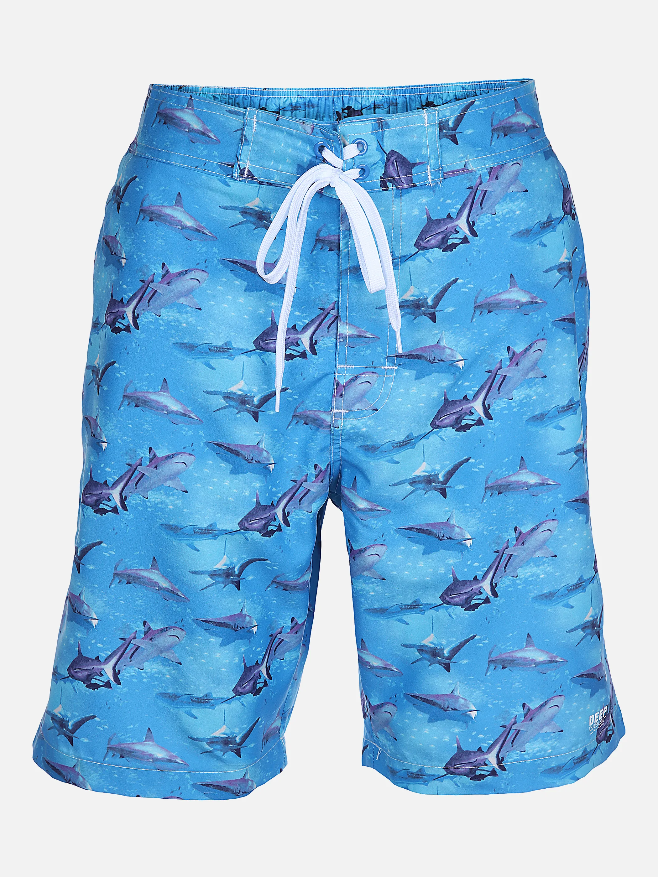 Grinario Sports He-Badeshorts mit Druck Blau 861283 BLAU/AOP 1 Grinario Sports He-Badeshorts mit Druck Blau 861283 BLAU/AOP 1