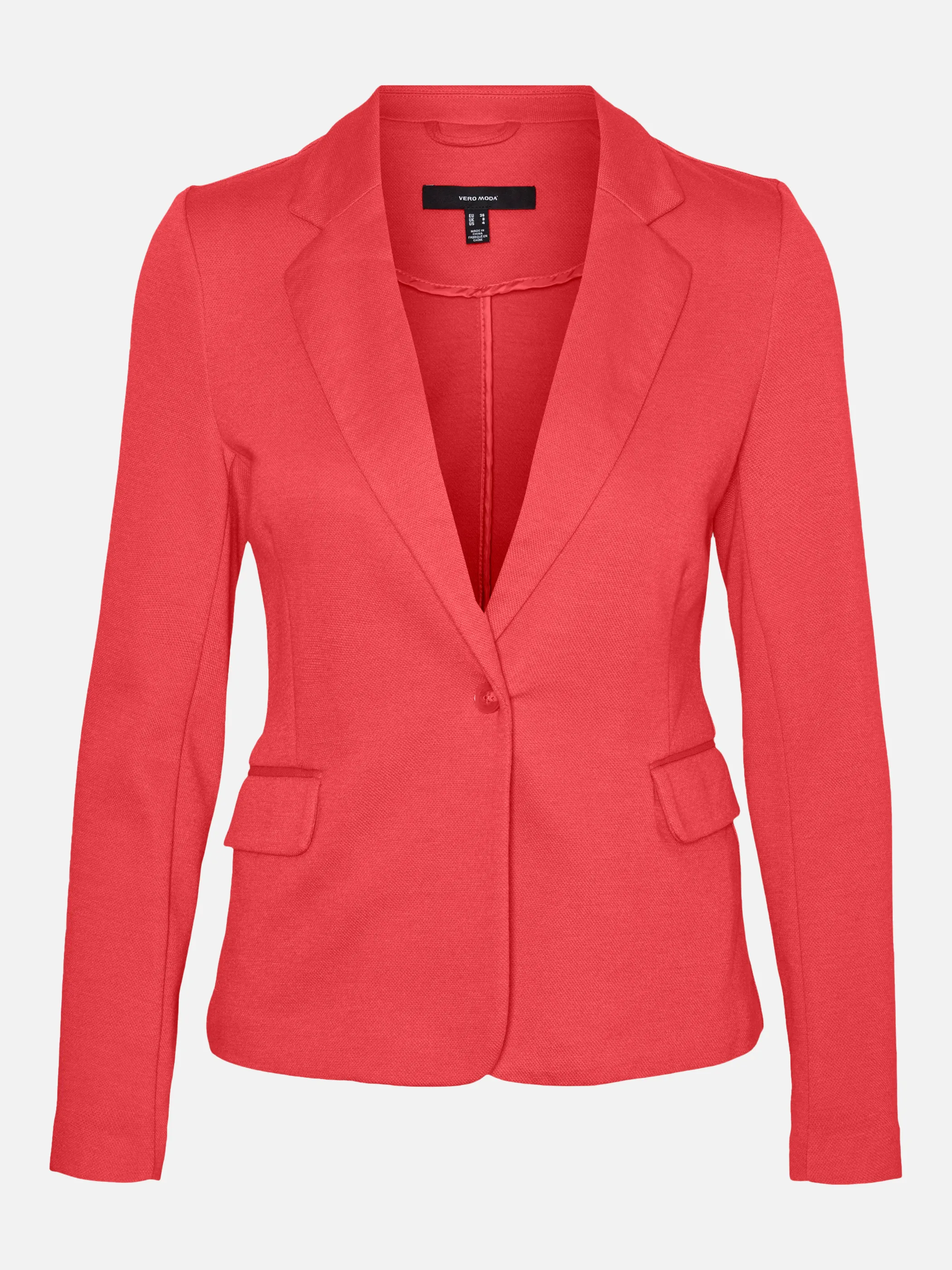 Vero Moda 10154123 VMJULIA LS BLAZER DNM Rot 723587 175644 1