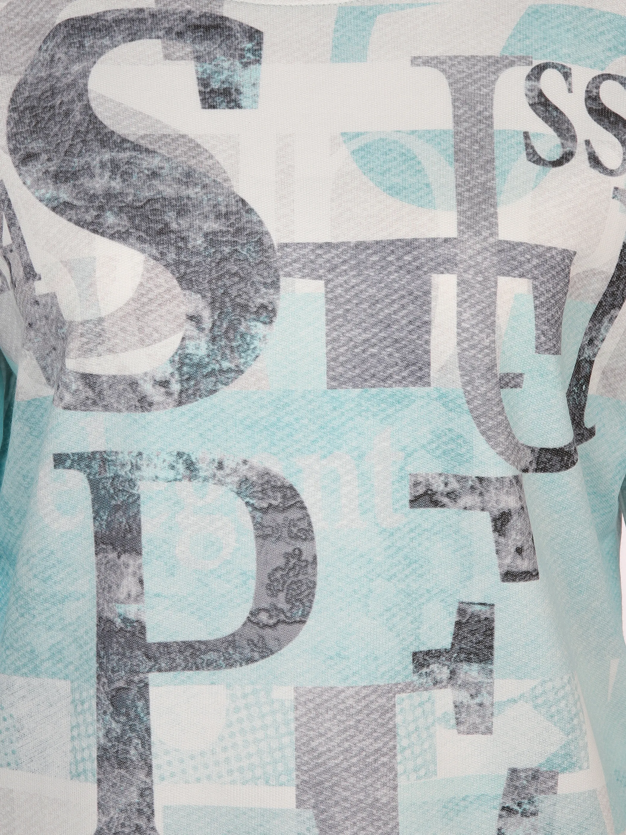 Lisa Tossa Da-Print-Shirt m. 1/1 Arm Blau 893302 AQUA 3
