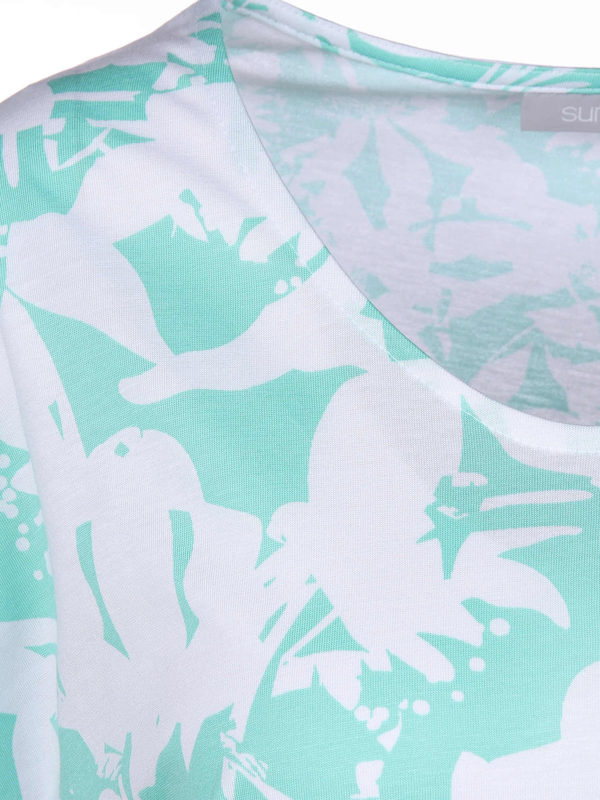 Sure Da-T-Shirt m. Alloverprint Grün 864789 LAGOON 3 Sure Da-T-Shirt m. Alloverprint Grün 864789 LAGOON 3