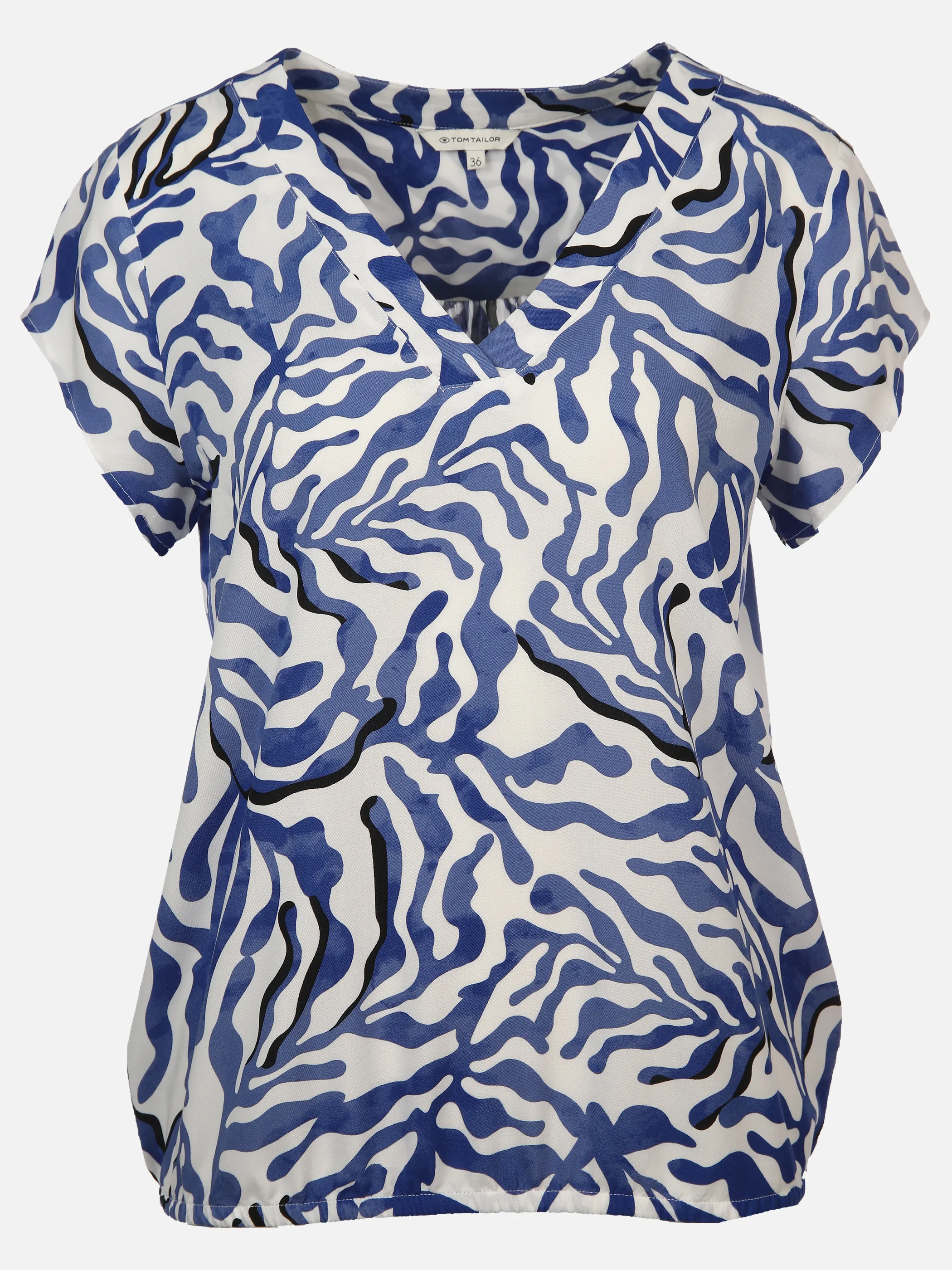 Tom Tailor 1041694 shortsleeve V-neck blouse Weiß 895785 35306 1 Tom Tailor 1041694 shortsleeve V-neck blouse Weiß 895785 35306 1