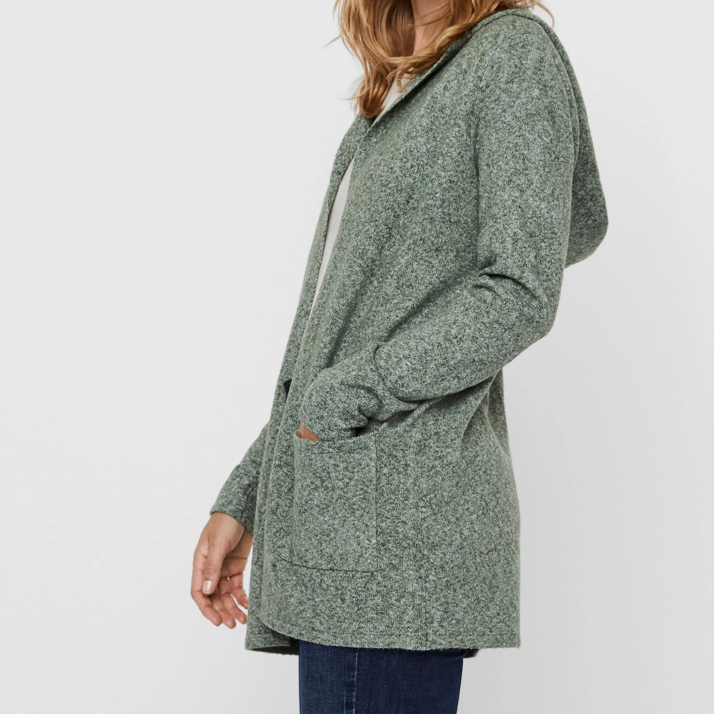 Vero Moda 10235948 VMDOFFY LS OPEN HOOD Grün 837728 224196001 4