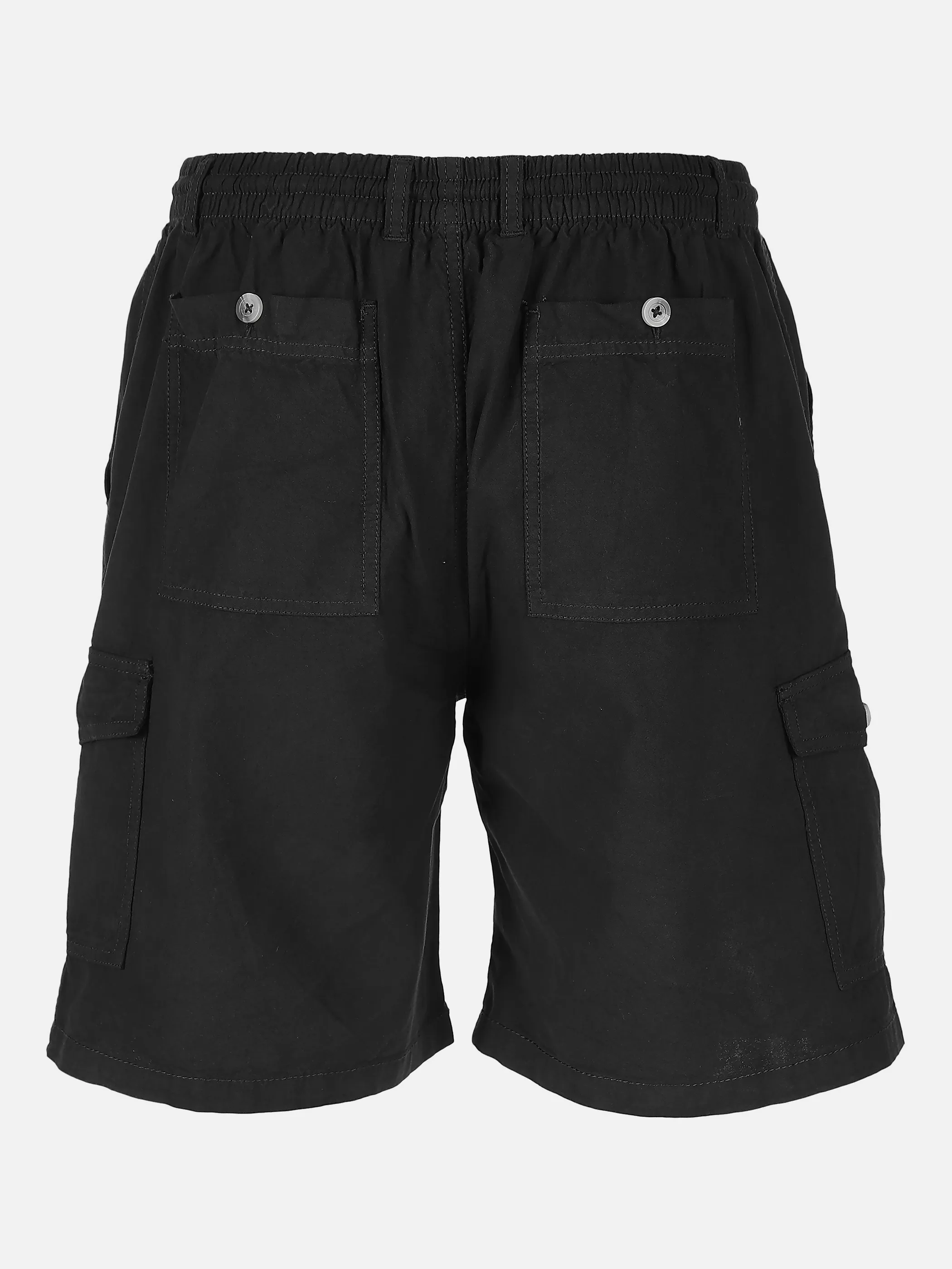 Marcel Battiston He. Cotton Sheeting Short Schwarz 834531 BLACK 2