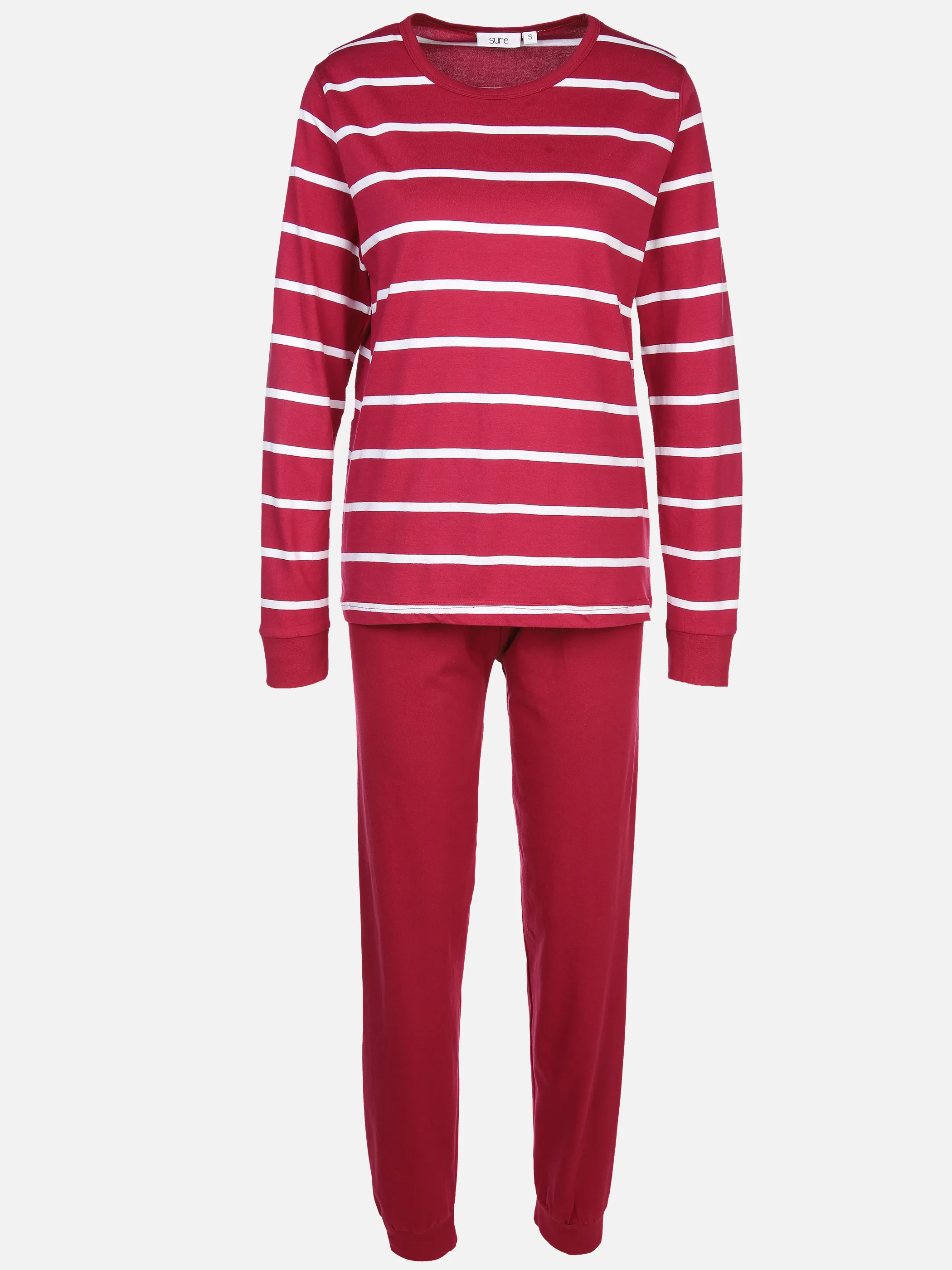 Sure Da. Pyjama lang gestreift Pink 898020 BERRY 1 Sure Da. Pyjama lang gestreift Pink 898020 BERRY 1