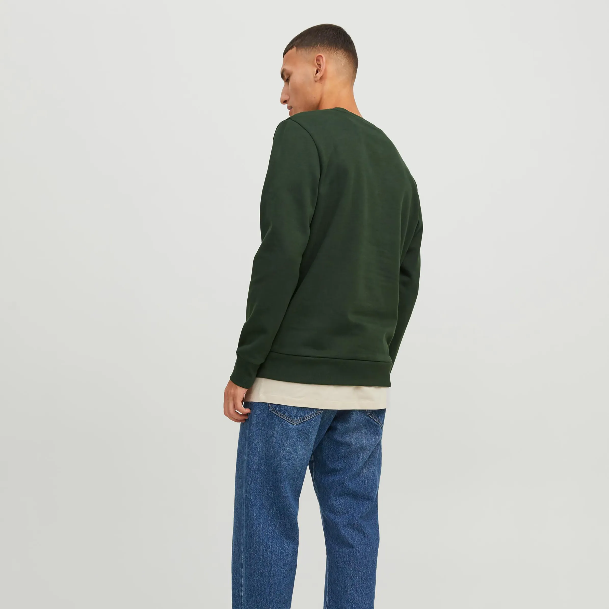 Jack Jones 12236177 JJMIKK SWEAT CREW NEC Grün 880380 176243001 2