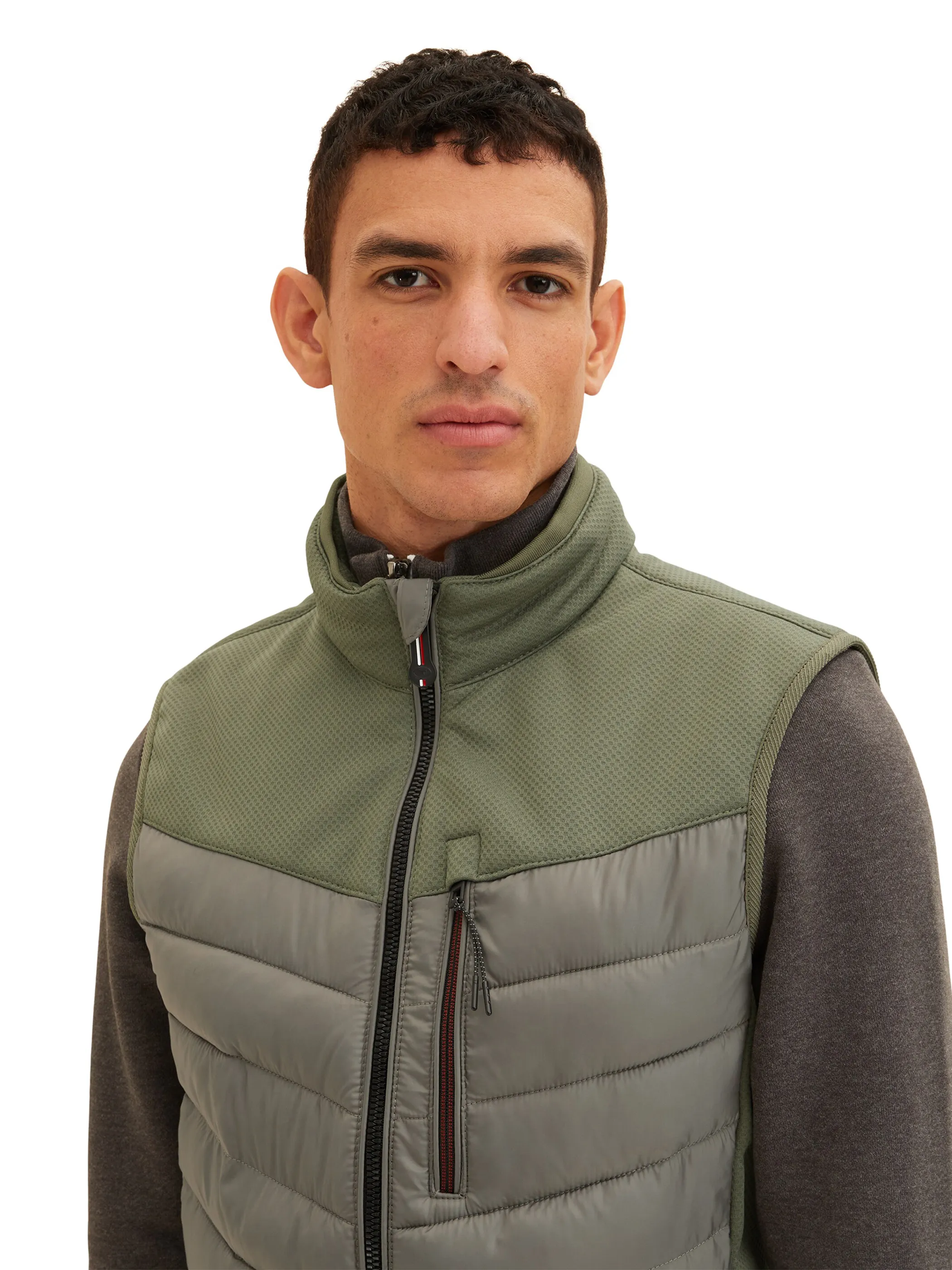 Tom Tailor 1034435 hybrid vest Grün 872262 10415 3