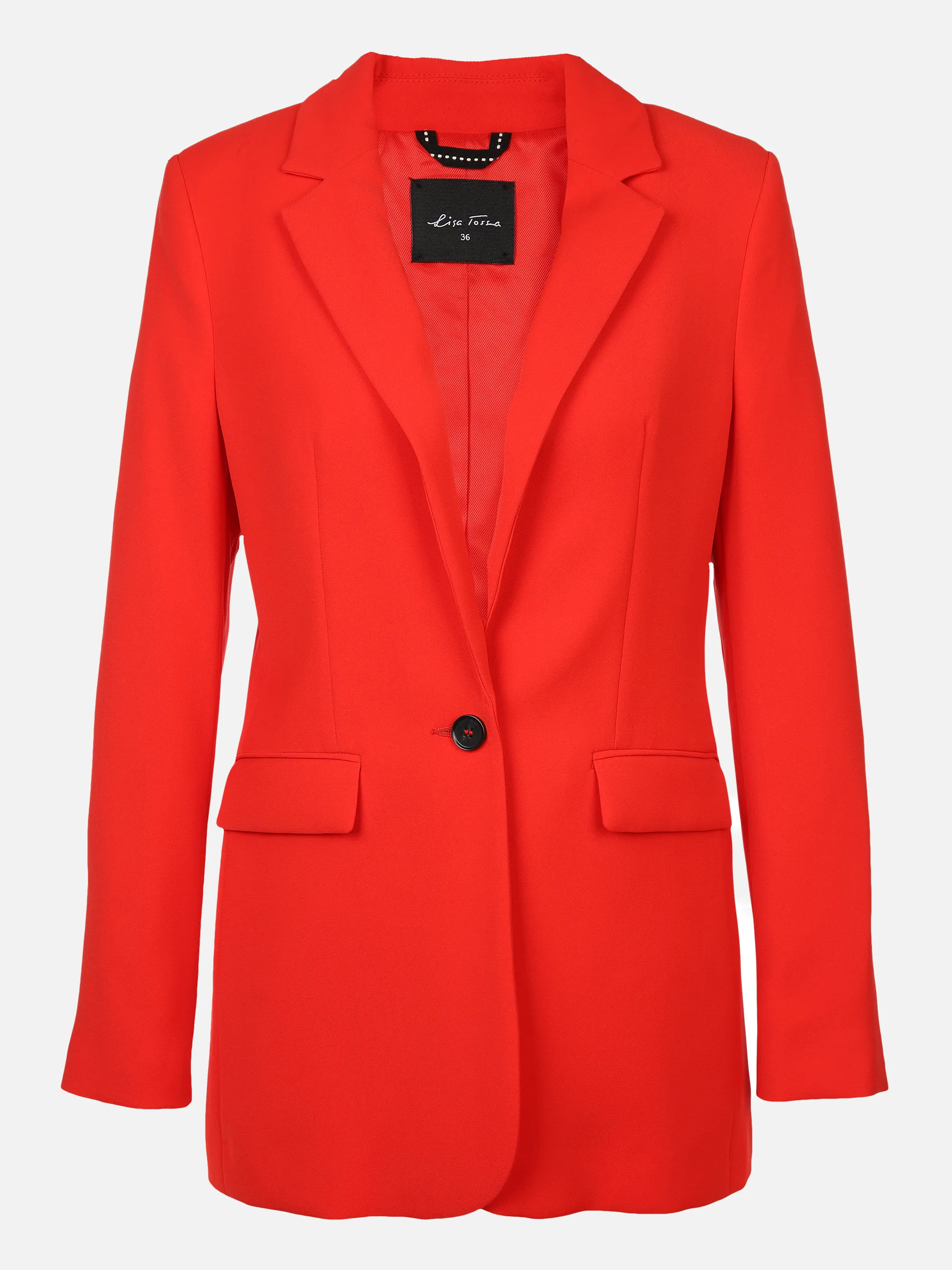 Lisa Tossa Da-Blazer in langer Form Rot 876278 FEUERROT 1