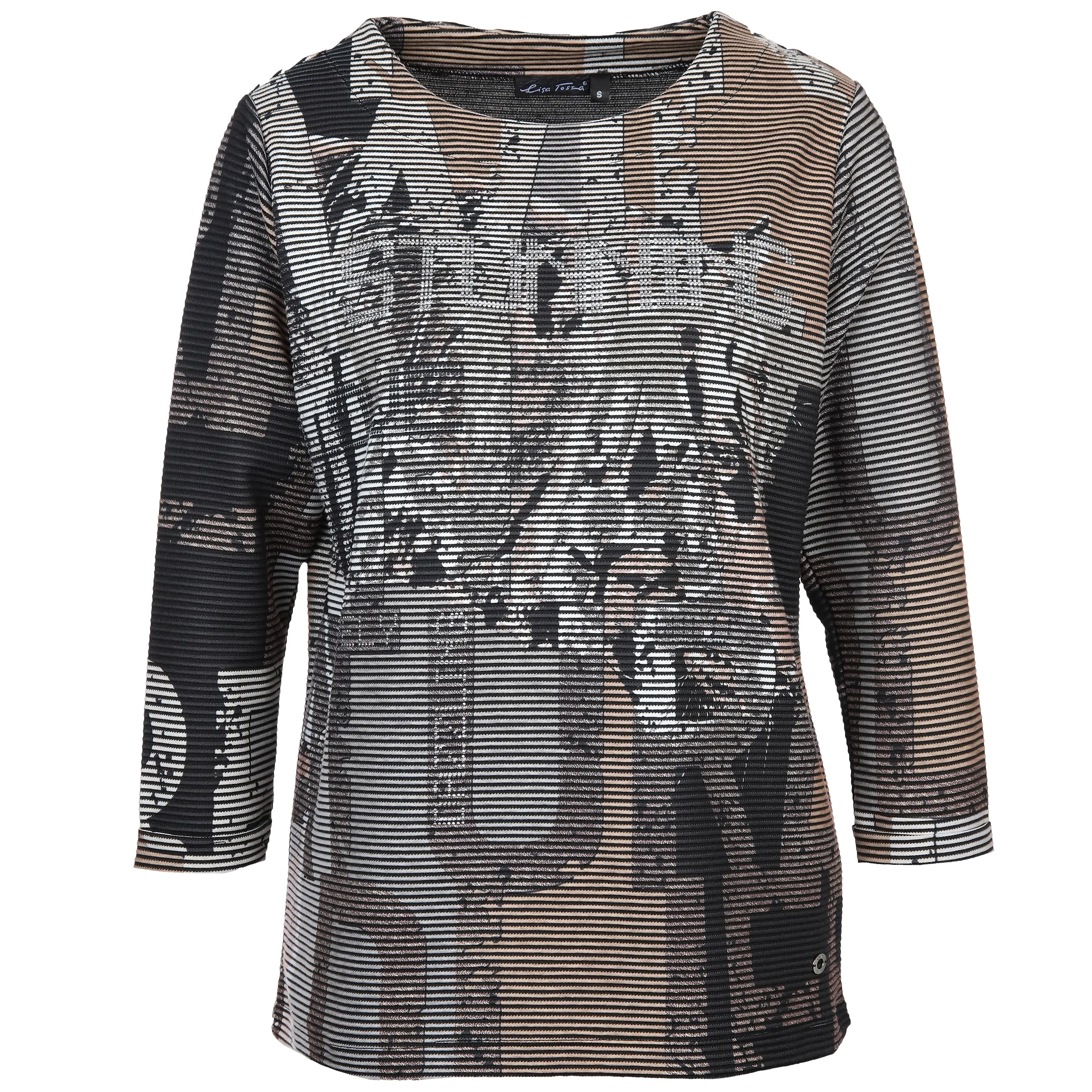 Lisa Tossa Da-Shirt m. Aufdruck Schwarz 886631 SCHWARZ GE 1