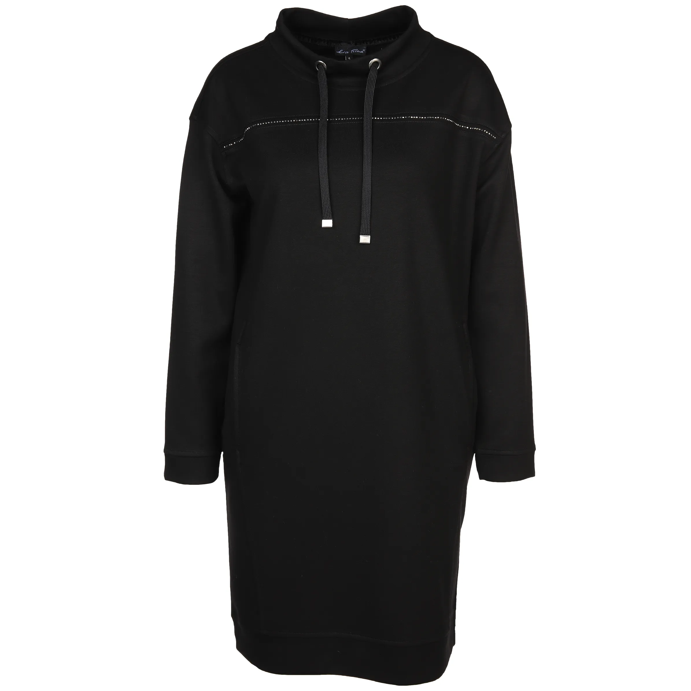 Lisa Tossa Da-Sweatkleid 3/4 Arm Schwarz 886180 SCHWARZ 1