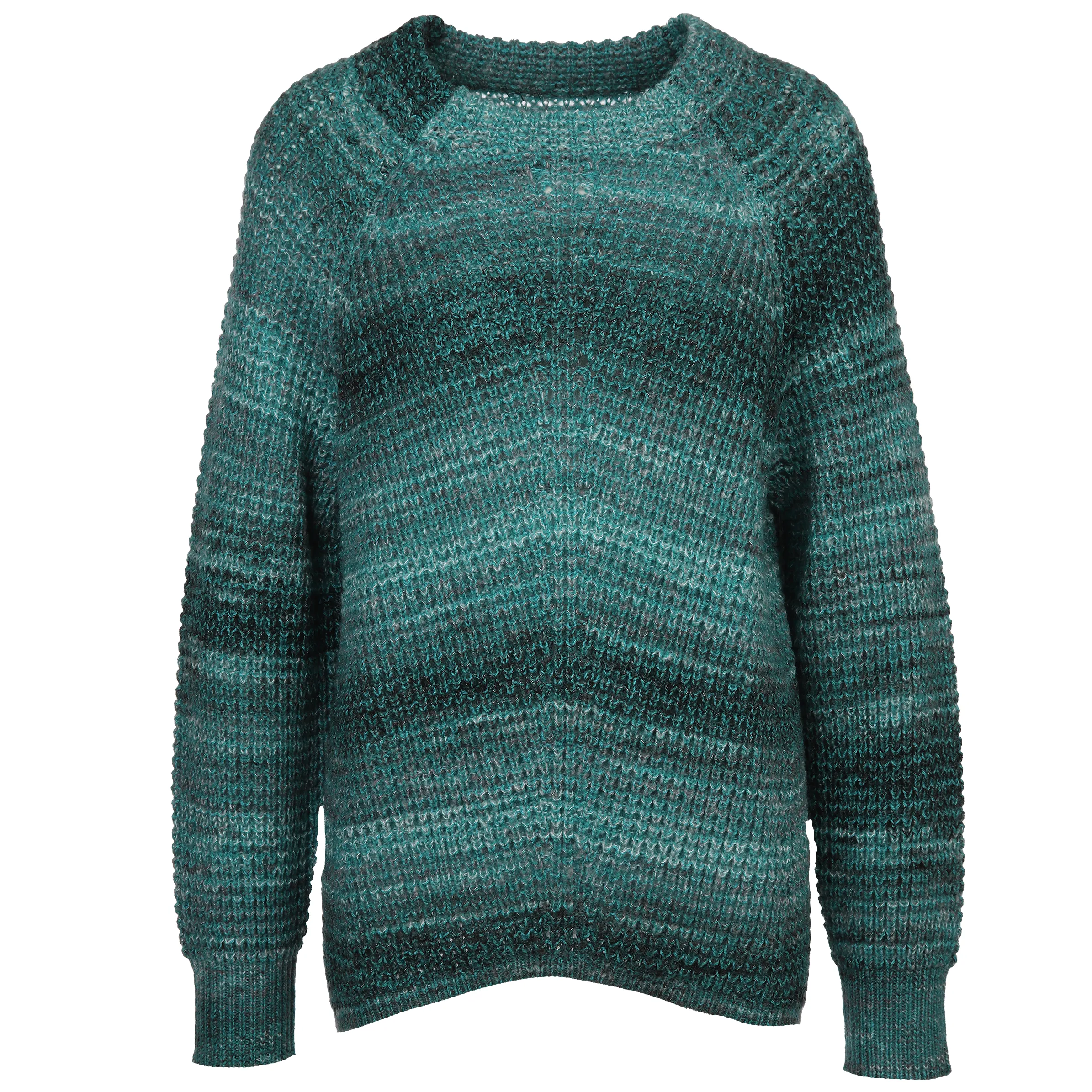 Lisa Tossa Da-Stehkragenpullover multicol Grün 881250 JADE/PETRO 1