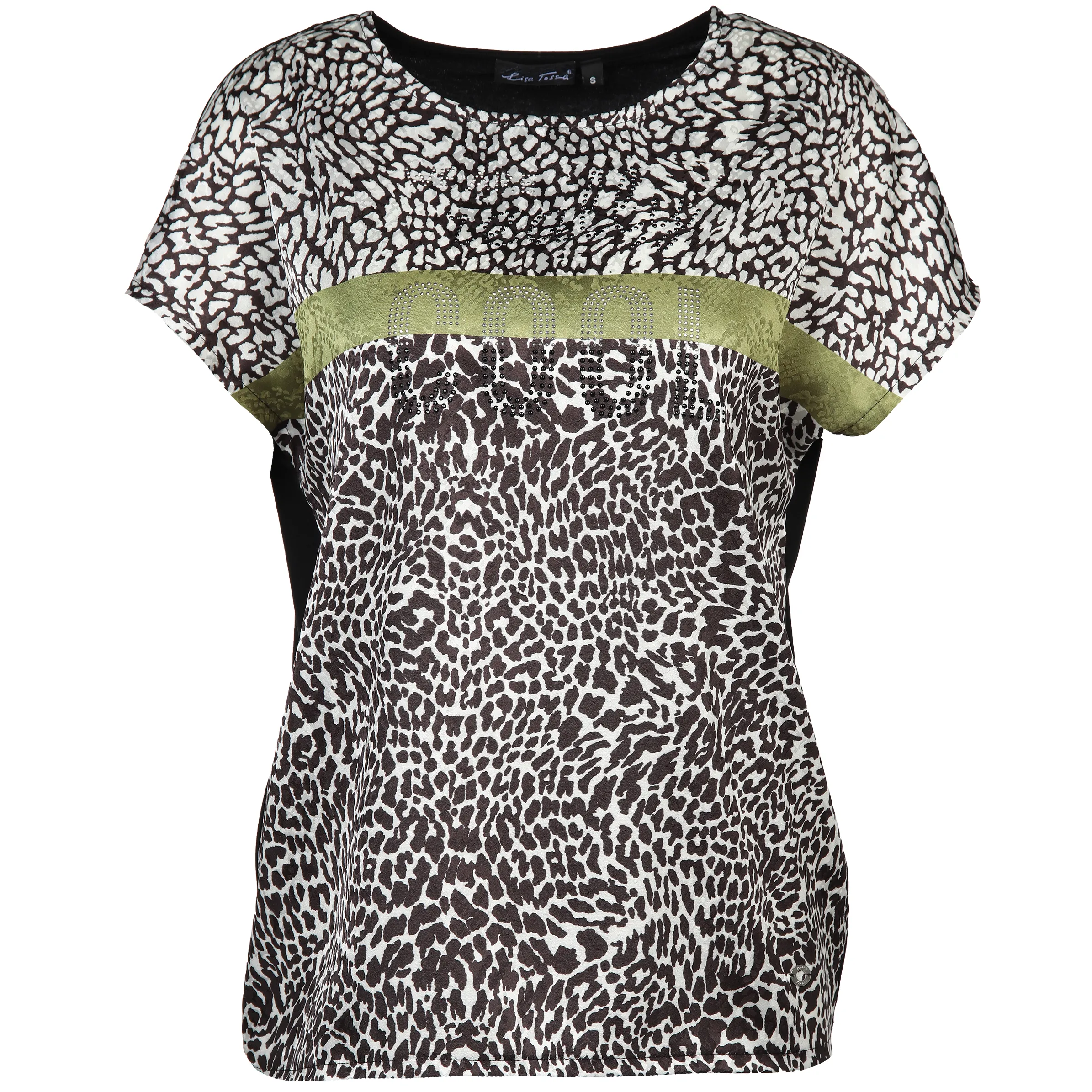 Lisa Tossa Da-Shirt m. Minimalprint Schwarz 886559 SCHWA/ECRU 1 Lisa Tossa Da-Shirt m. Minimalprint Schwarz 886559 SCHWA/ECRU 1
