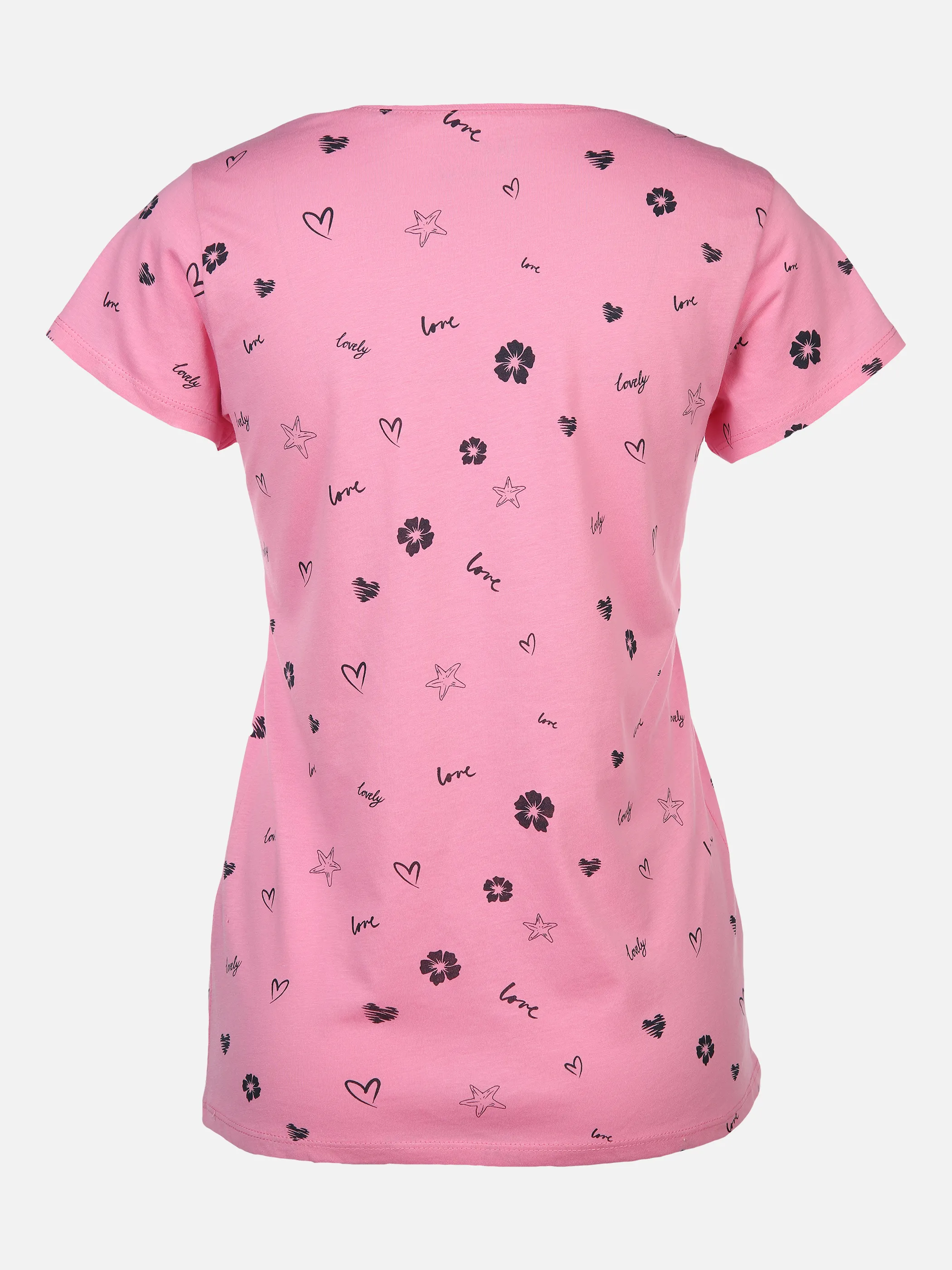 Sure Da-T-Shirt 2er-Pack Druck/Uni Pink 875240 FLAM/NAVY 2 Sure Da-T-Shirt 2er-Pack Druck/Uni Pink 875240 FLAM/NAVY 2