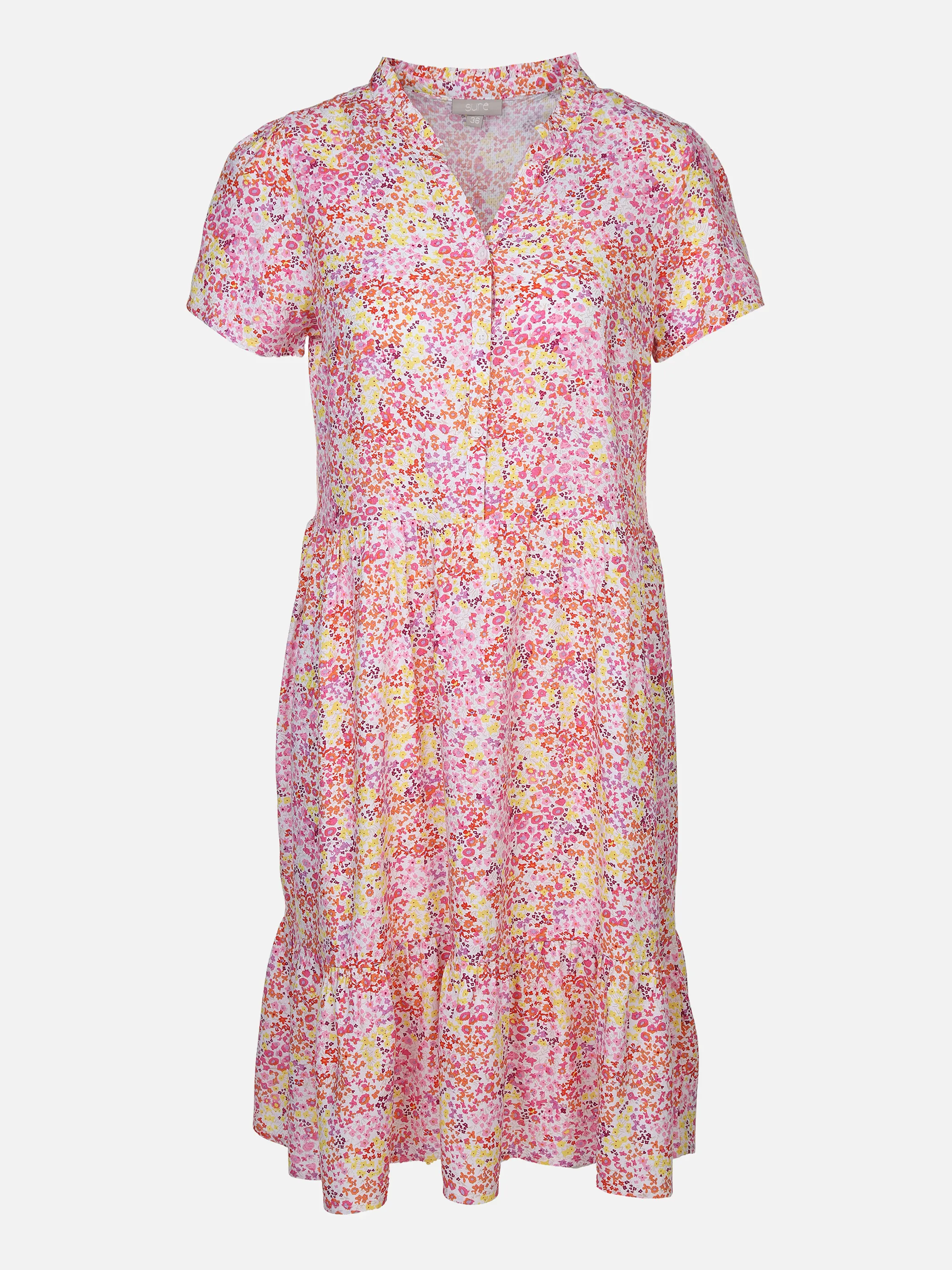 Sure Da-Midi-Kleid m.Print und 1/2 Rosa 876909 PRINT 1 1