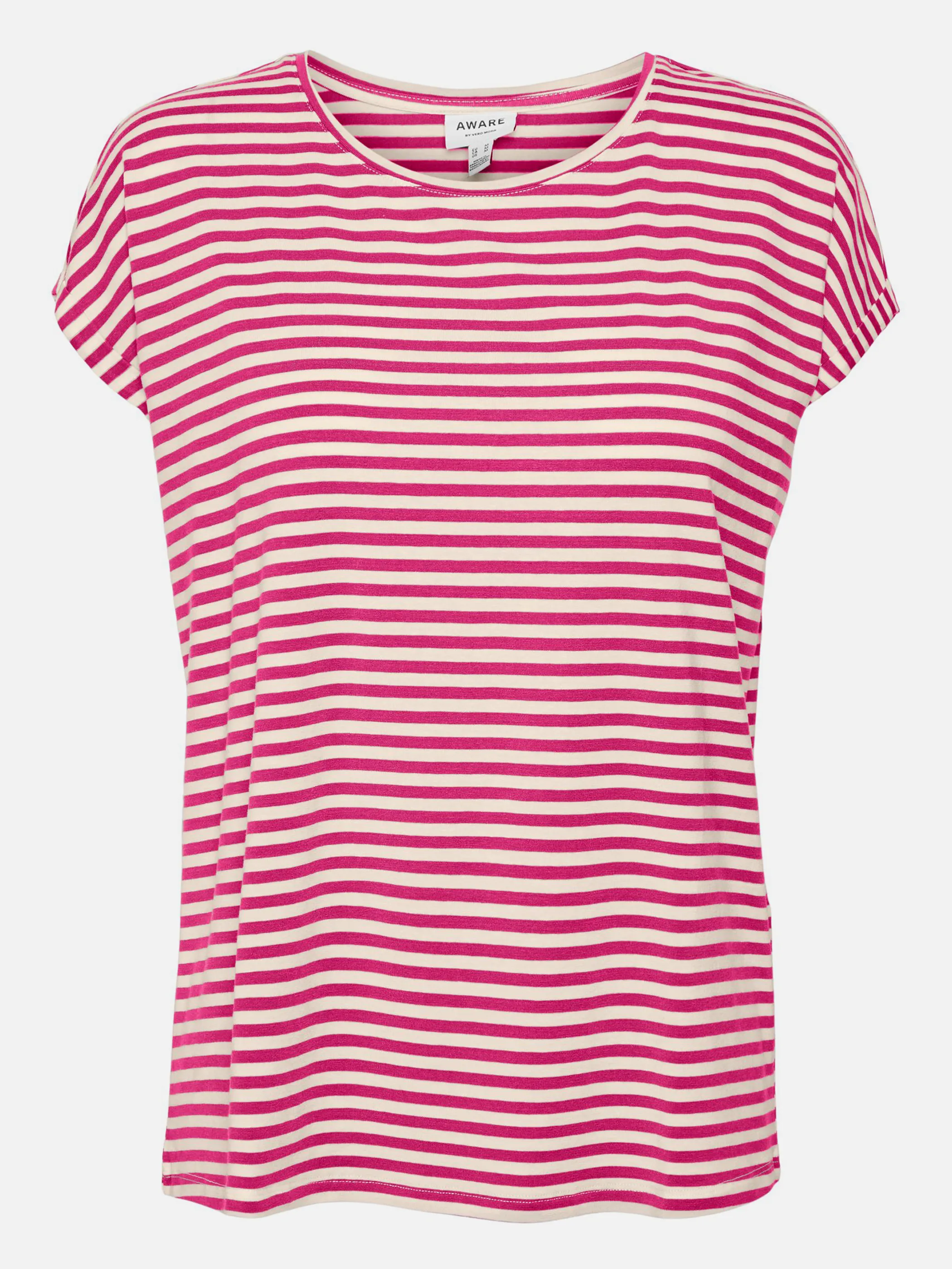 Vero Moda 10284469 VMAVA PLAIN SS TOP ST Pink 872371 262755005 1