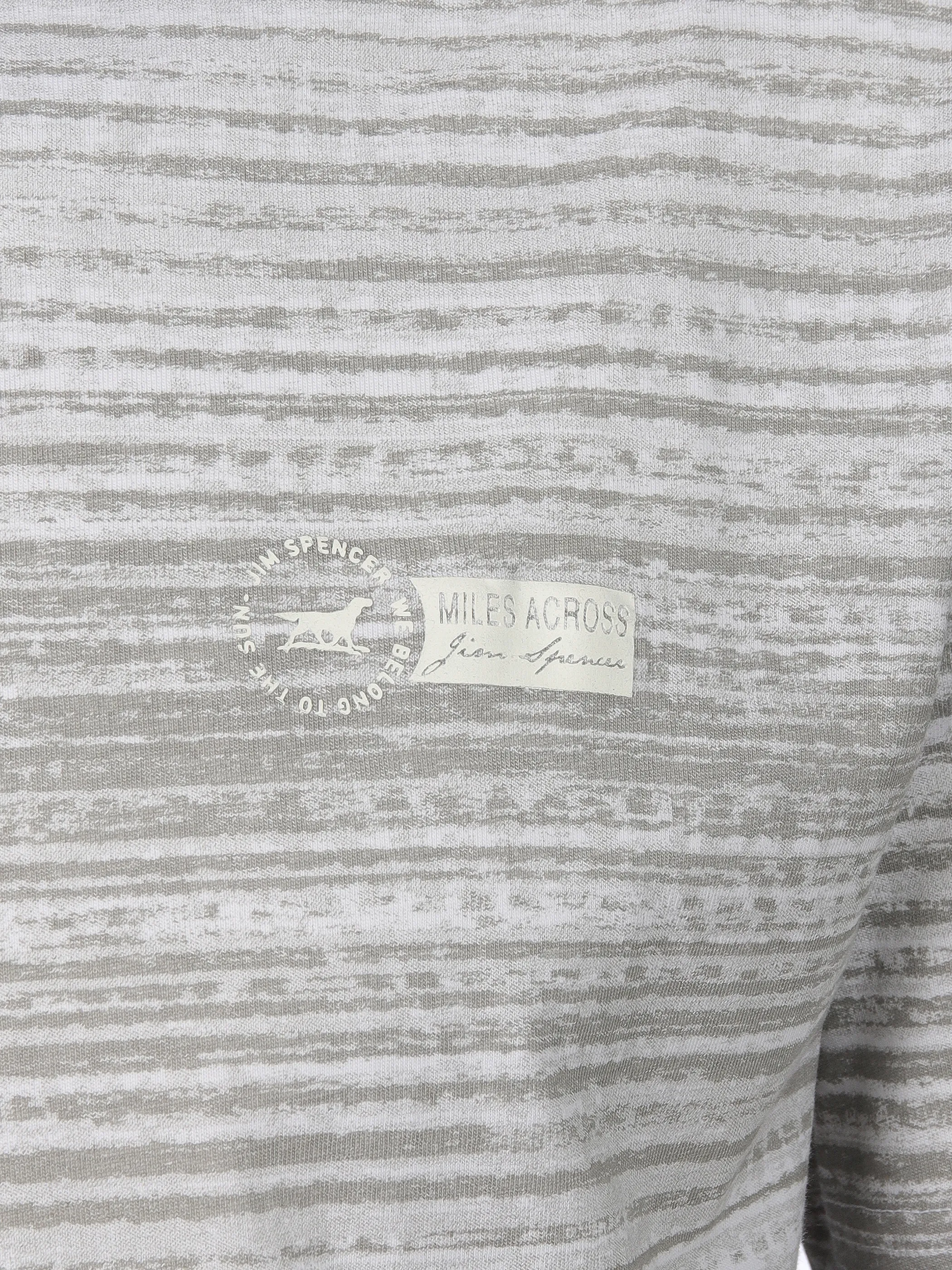 Jim Spencer He. T-Shirt 1/2 Arm allover stripe Weiß 910841 WHITE 3