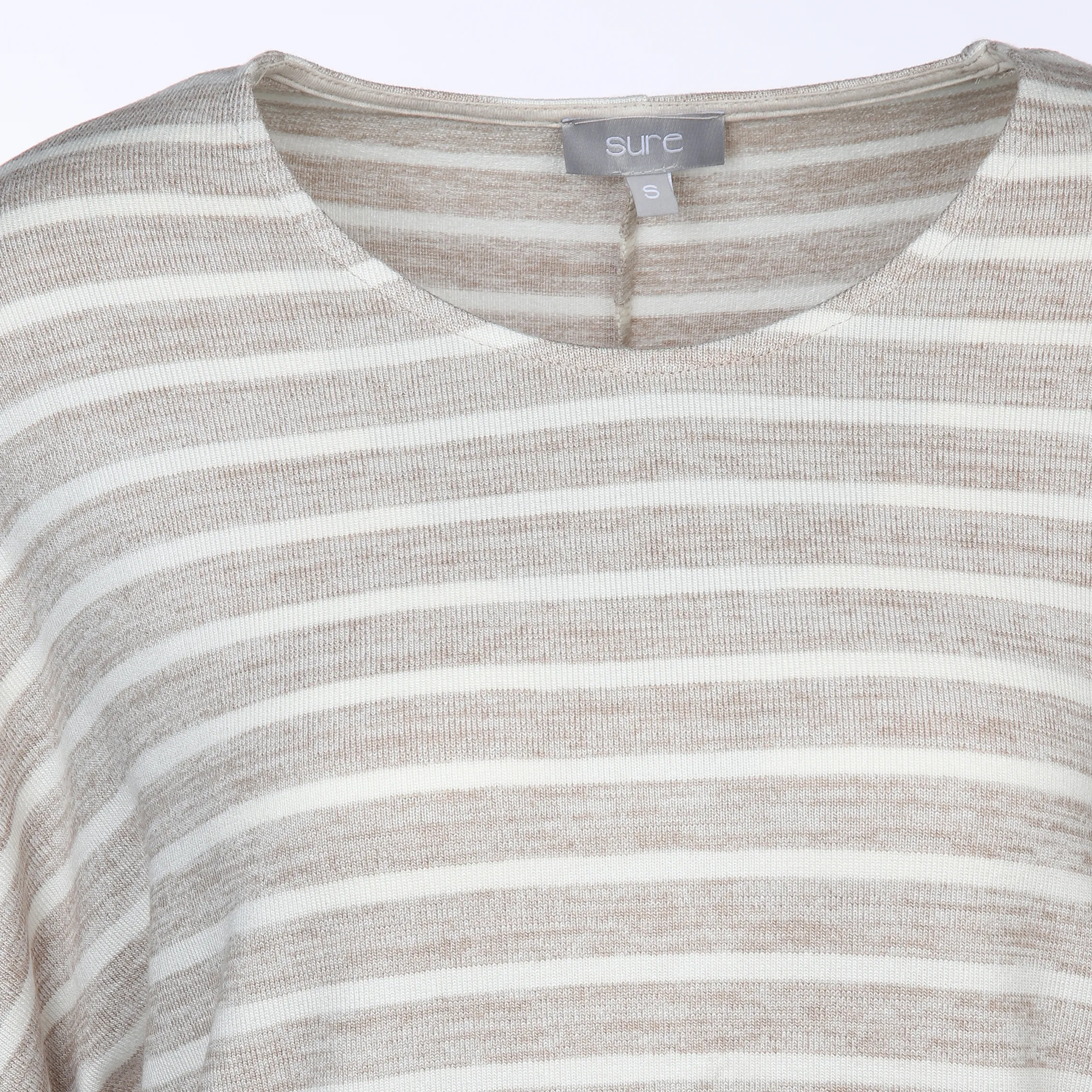 Sure Da-Fledermausshirt m. Ringel Beige 880493 BEIGE/OFFW 3 Sure Da-Fledermausshirt m. Ringel Beige 880493 BEIGE/OFFW 3