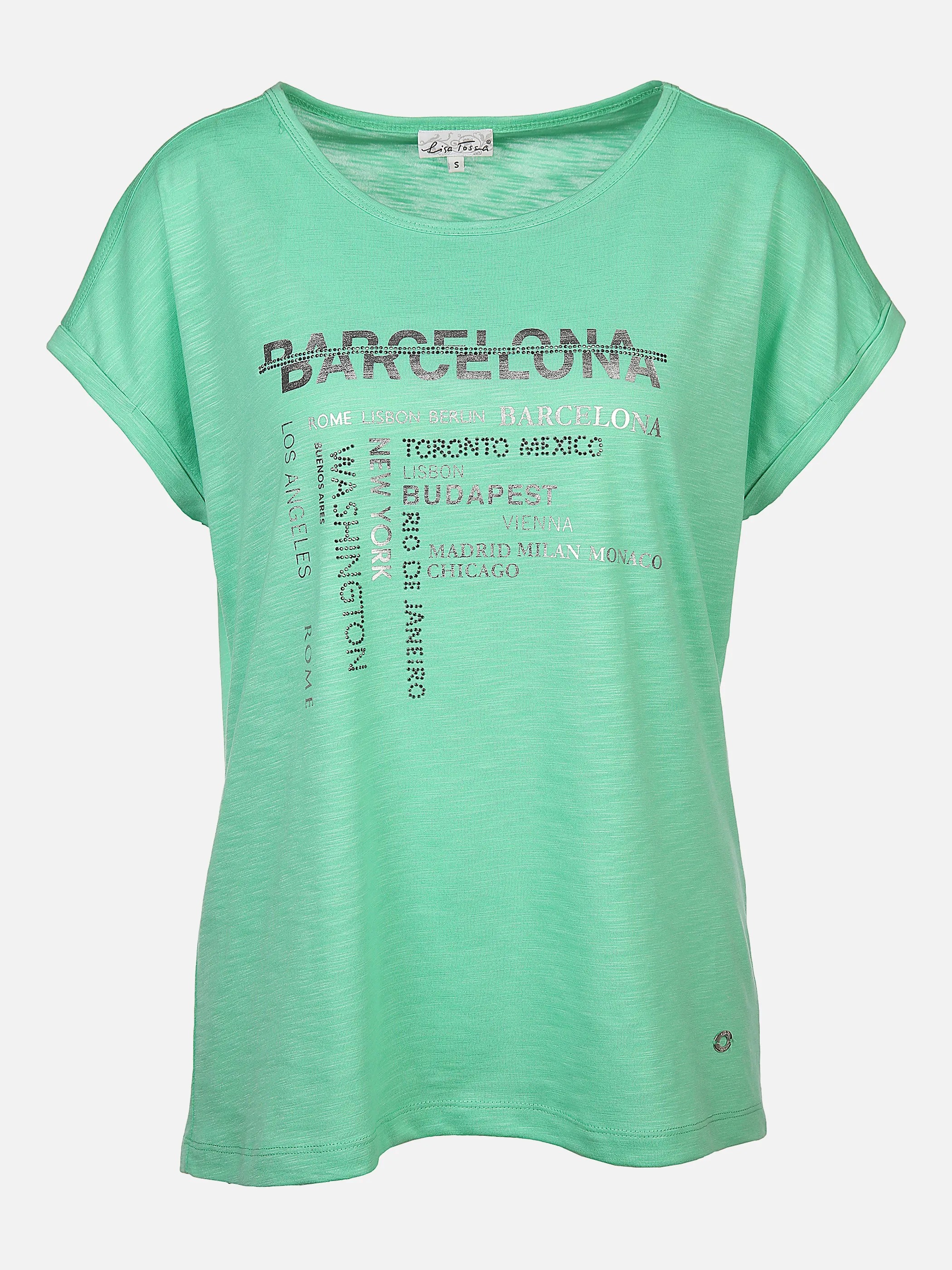 Lisa Tossa Da-T-Shirt m. Frontartwork Grün 877578 SEEGRÜN 1 Lisa Tossa Da-T-Shirt m. Frontartwork Grün 877578 SEEGRÜN 1