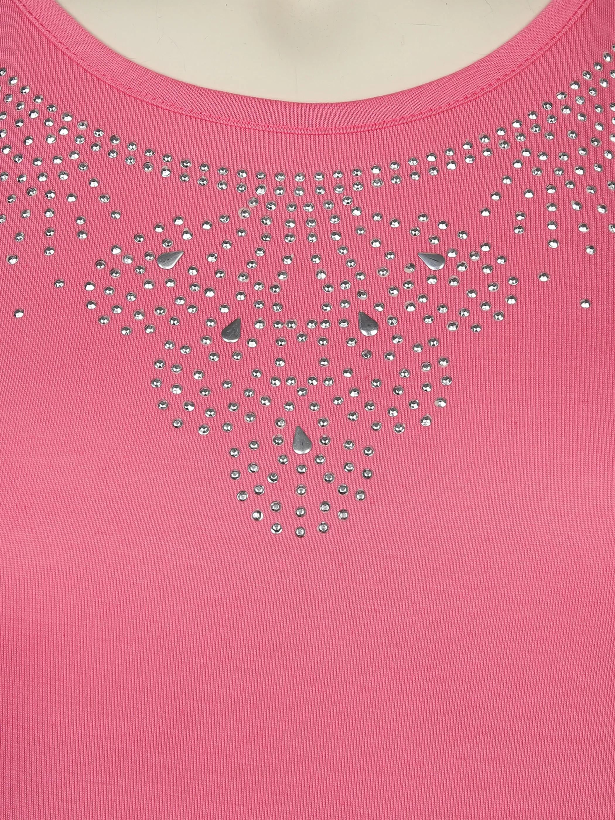 Sonja Blank Da-gr.Gr.T-Shirt m.Strassapplikation Pink 876189 PINK 3