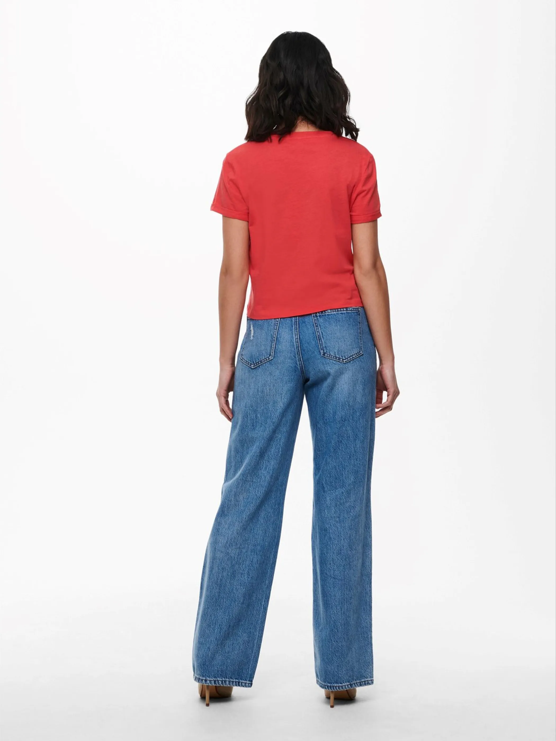 Only 15228907 ONLMOLLY LIFE S/S TEX Rot 850498 177926001 4