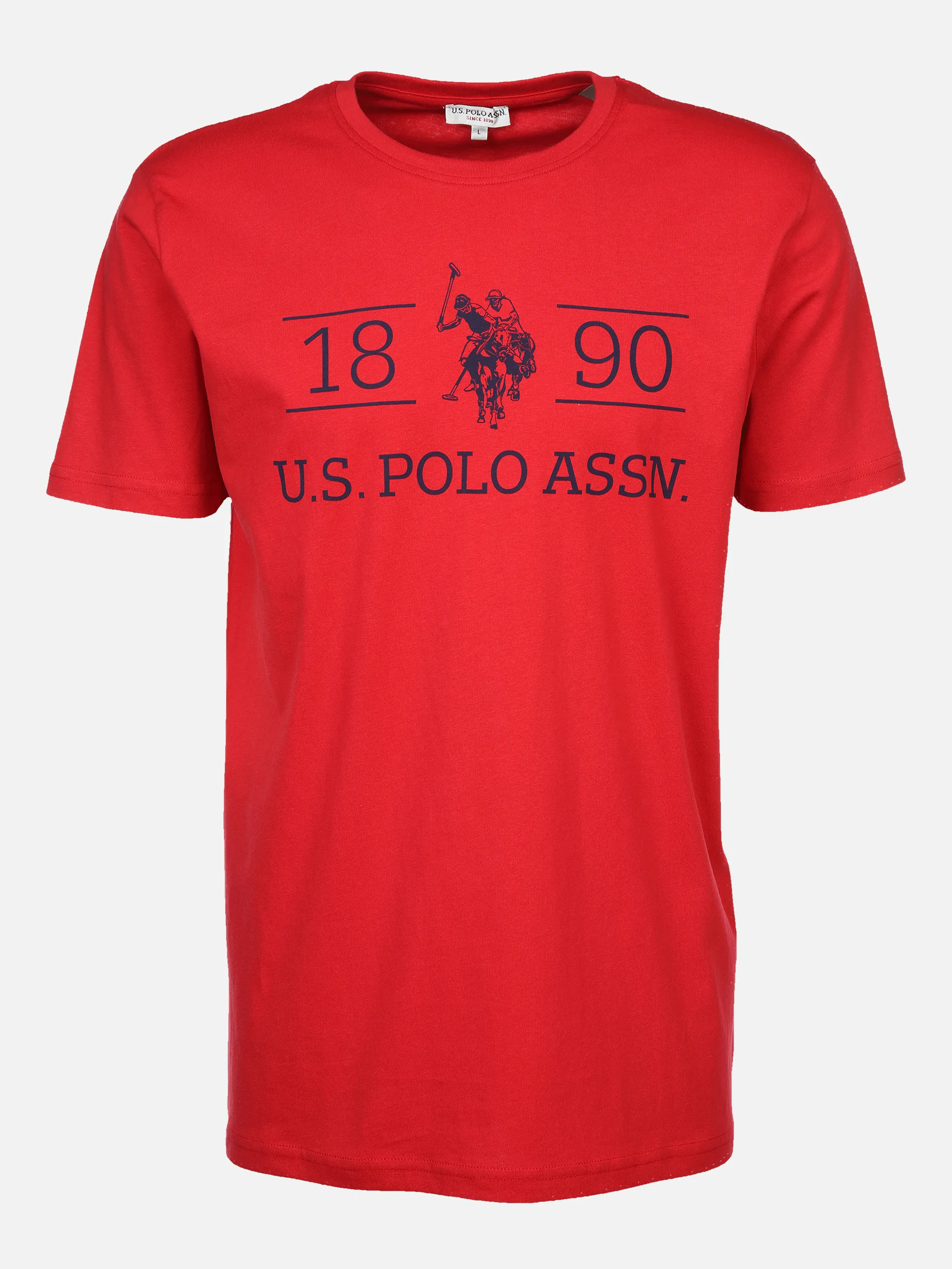 U.S. Polo Assn. He. T-Shirt 1/2 Arm Logo 1890 Rot 881277 RED 1