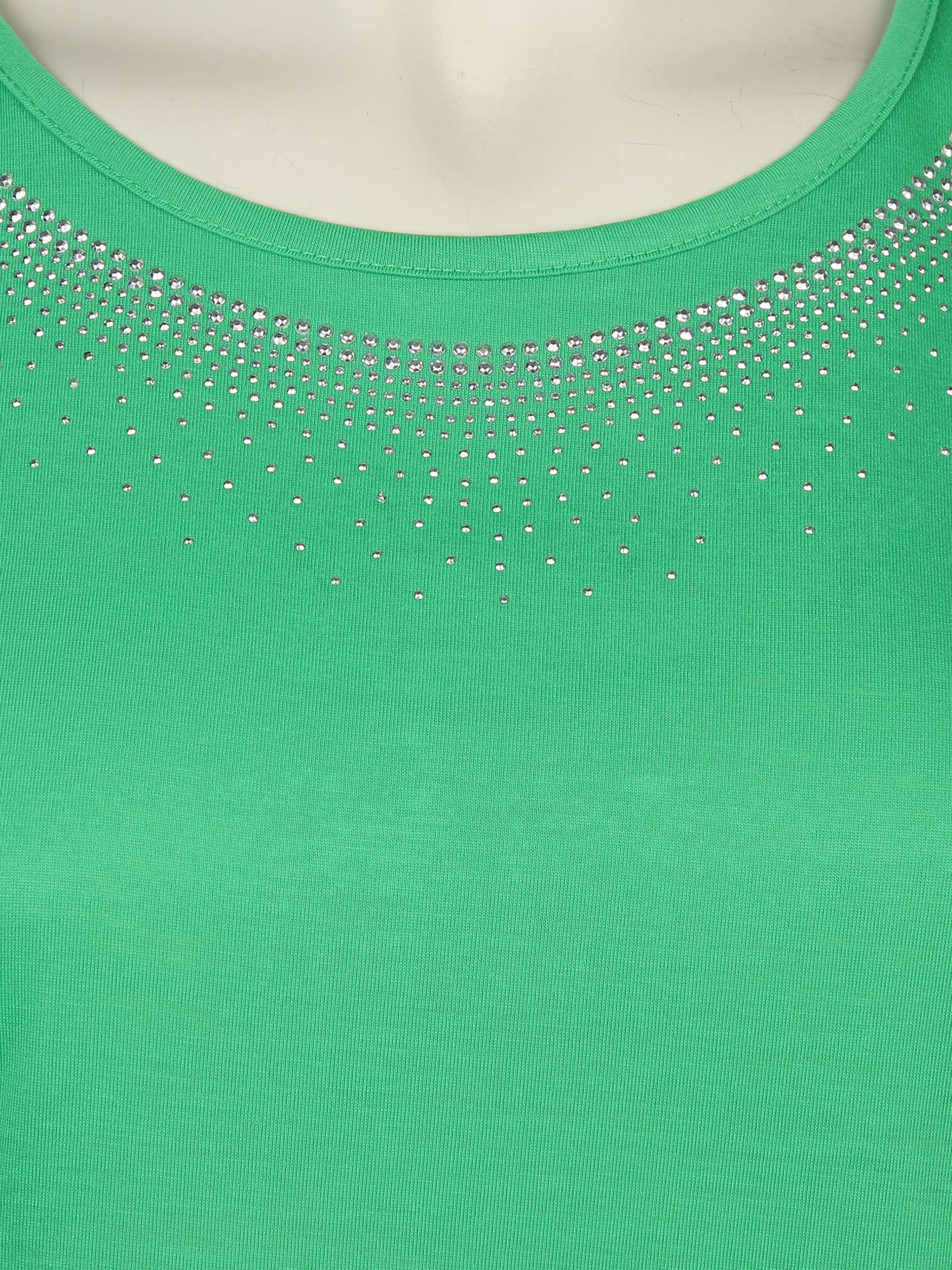 Sonja Blank Da-gr.Gr.T-Shirt m.Strassapplikation Grau 876186 APFEL GRÜN 3 Sonja Blank Da-gr.Gr.T-Shirt m.Strassapplikation Grau 876186 APFEL GRÜN 3