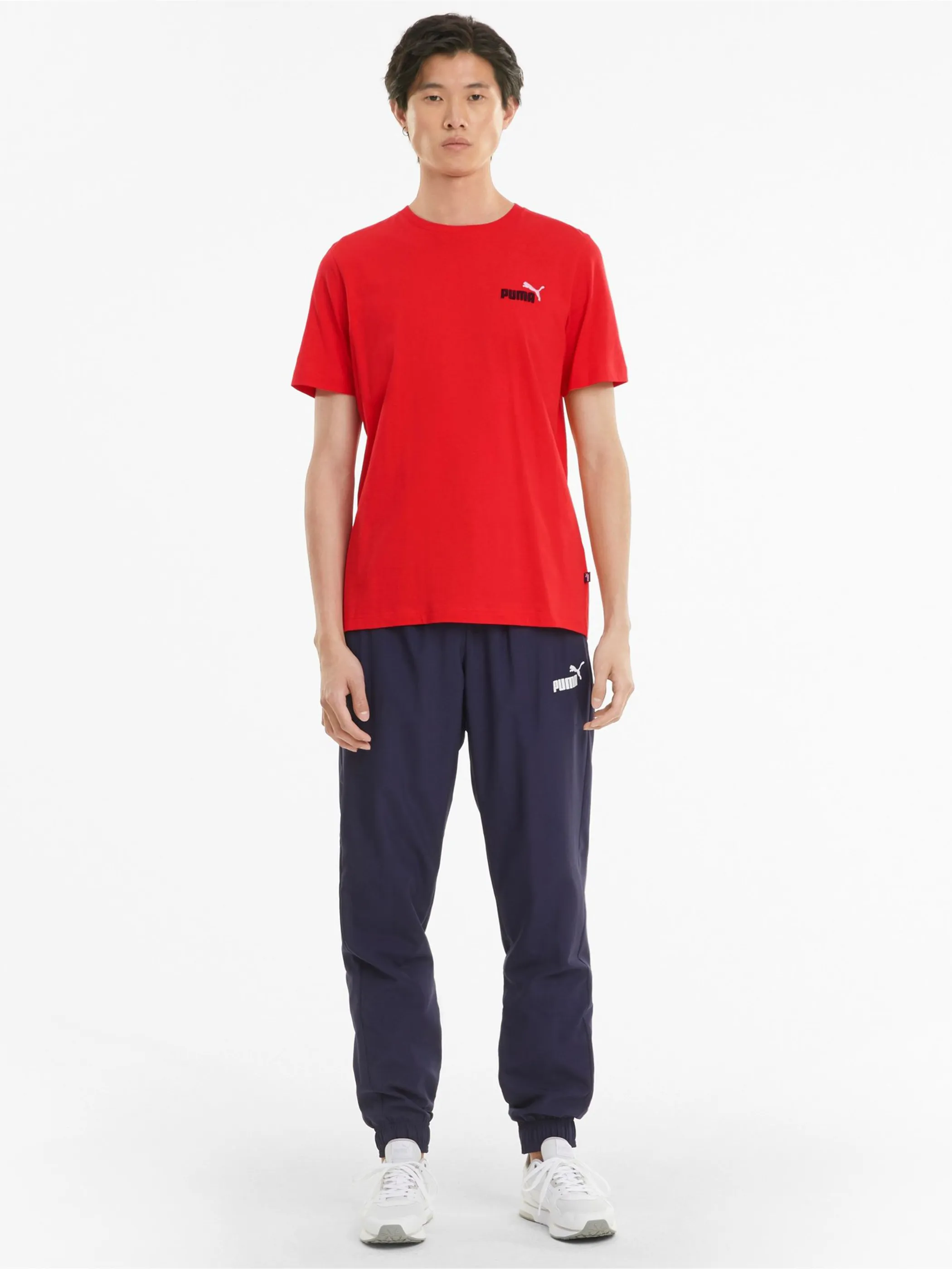 Puma 587184 He-T-Shirt, Logo Rot 846558 11 5