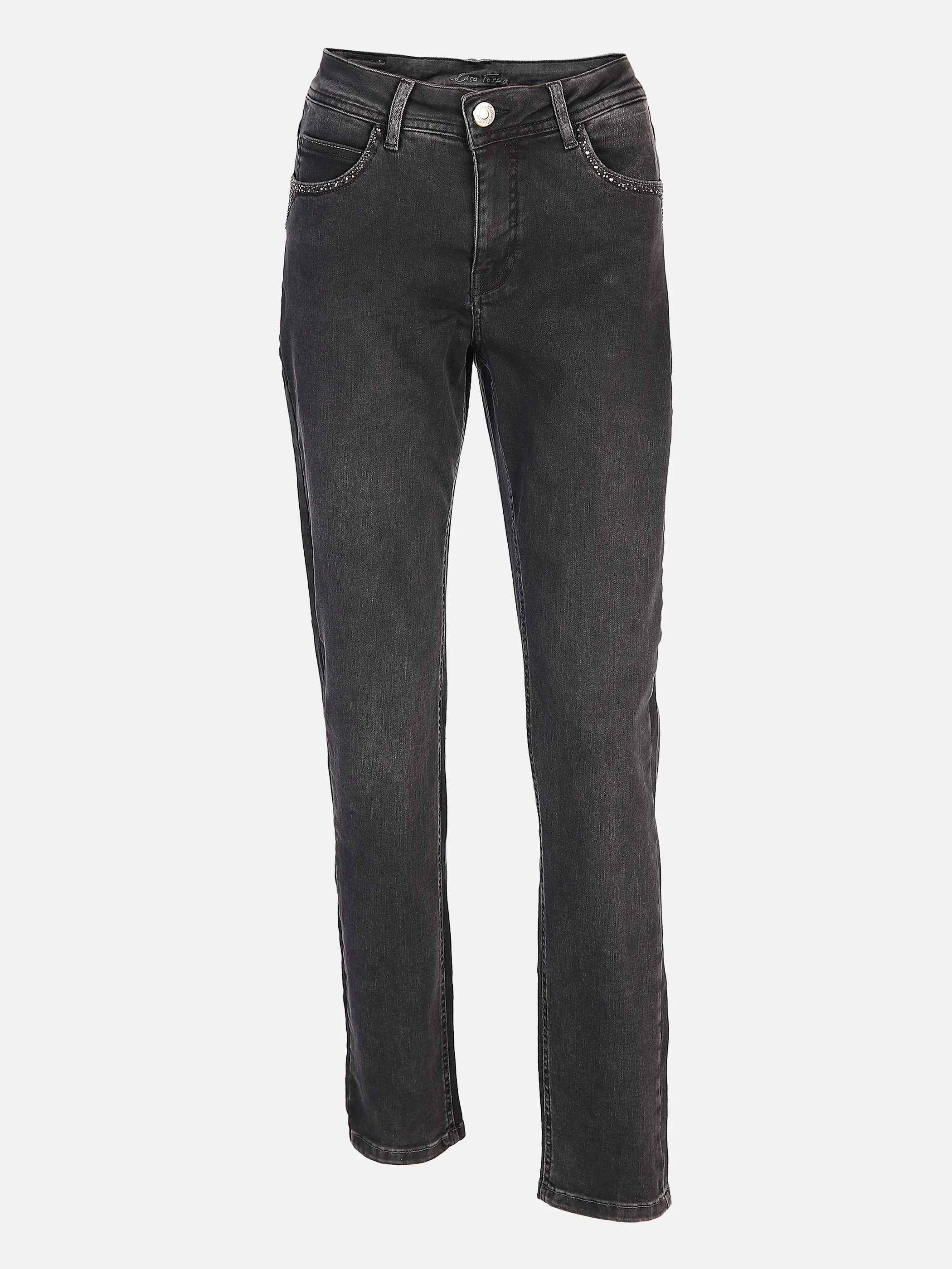 Lisa Tossa Da-Jeans Slimfit Hanna 5-Pocke Grau 845533 GREY 1 Lisa Tossa Da-Jeans Slimfit Hanna 5-Pocke Grau 845533 GREY 1
