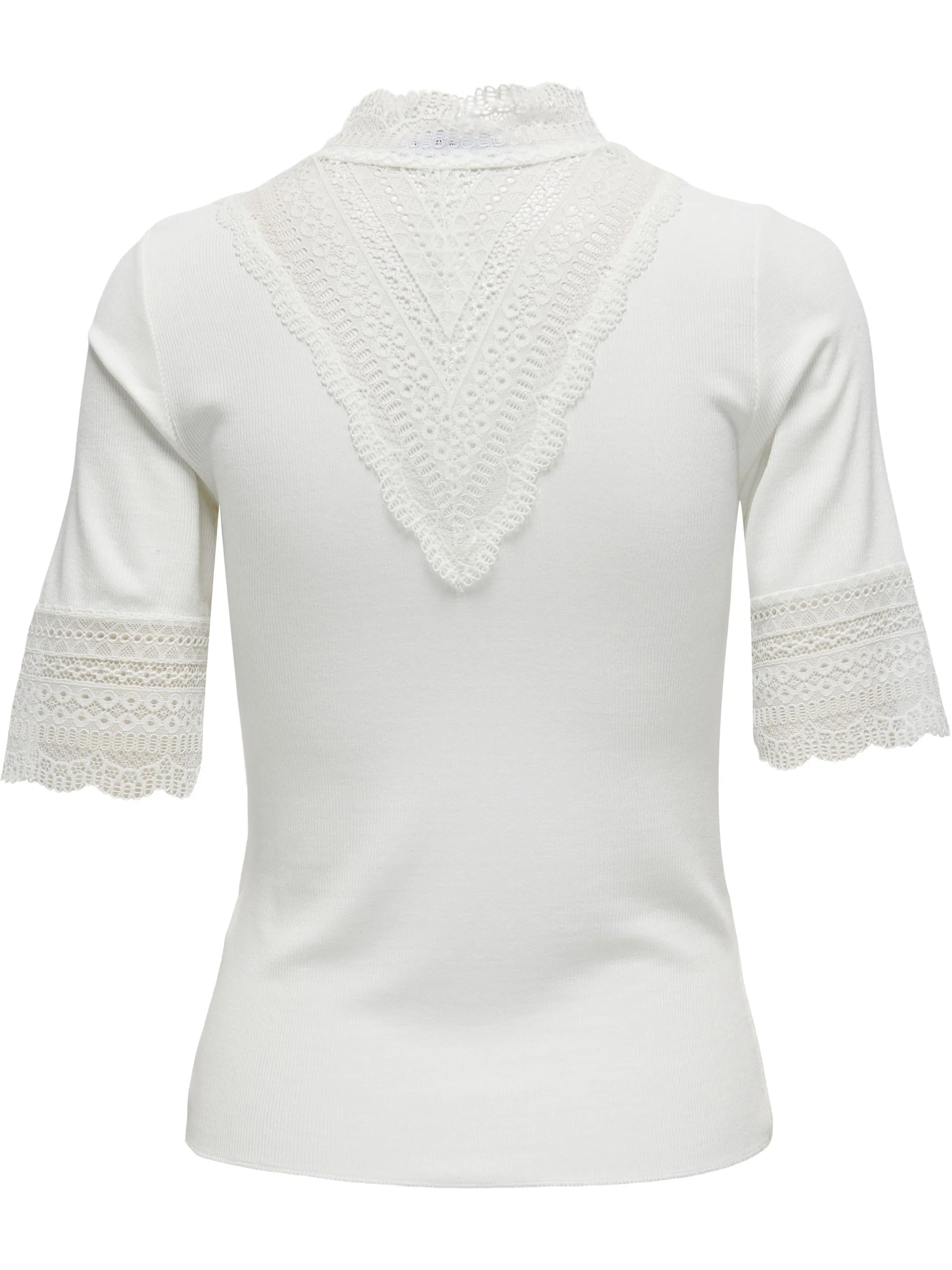 Only 15335353 ONLTILDE HIGHNECK S/S Weiß 906663 177922 2
