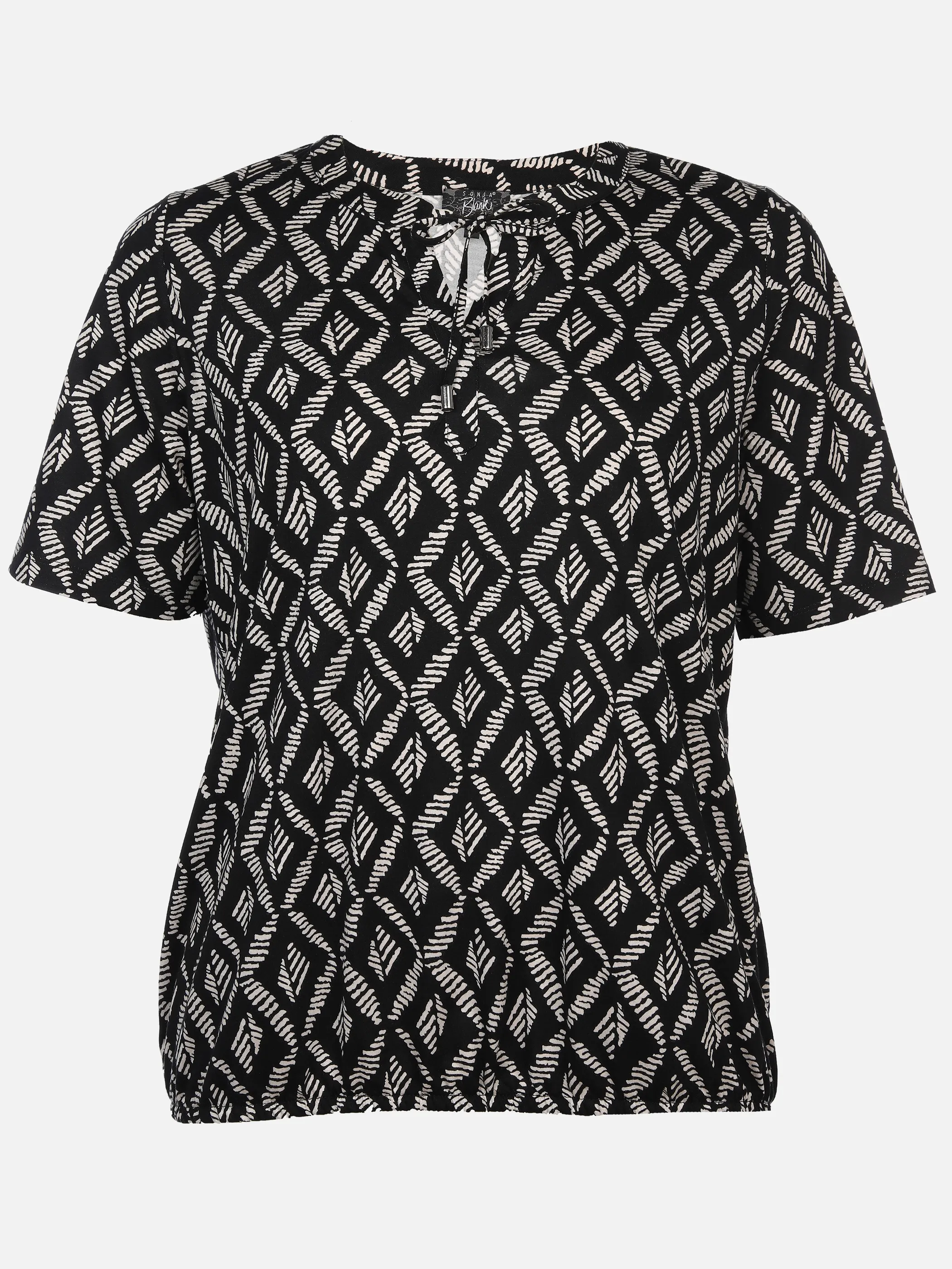 Sonja Blank Da-gr. Gr. Halbarmshirt m. Ethno Schwarz 894097 SCHWARZ 1