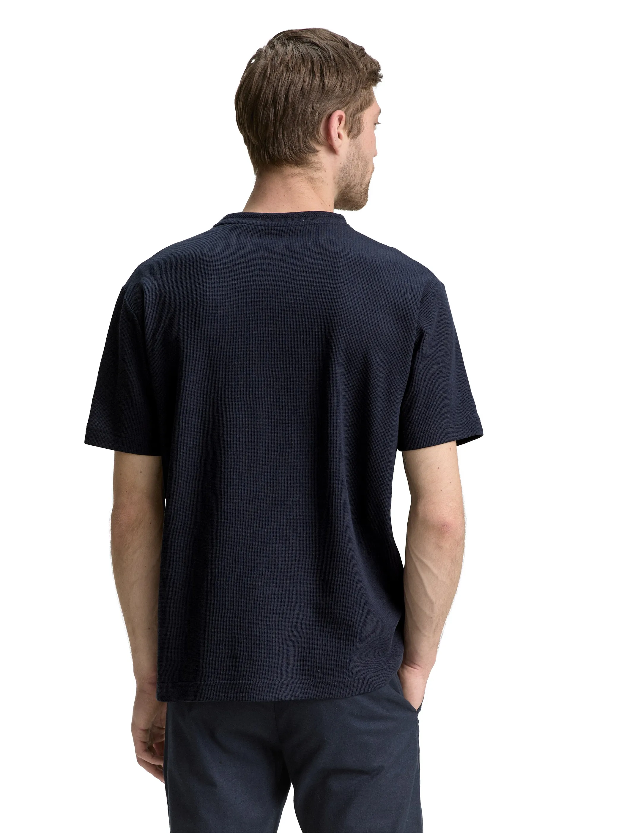 Tom Tailor 1046810 structured t-shirt Marine 910583 10668 2