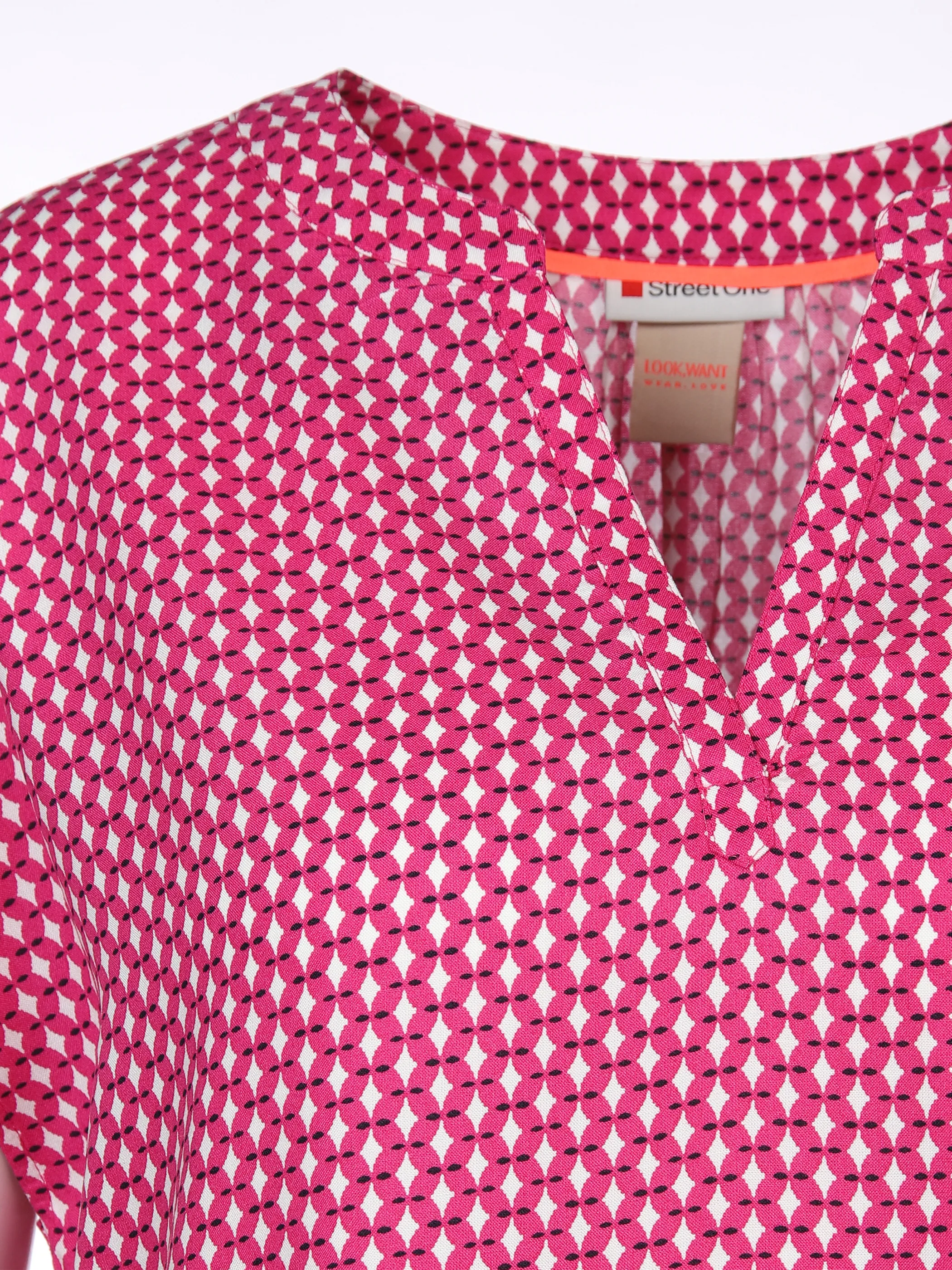 Street One A343851 LTD QR shirtblouse w splitneck Pink 880851 34884 3