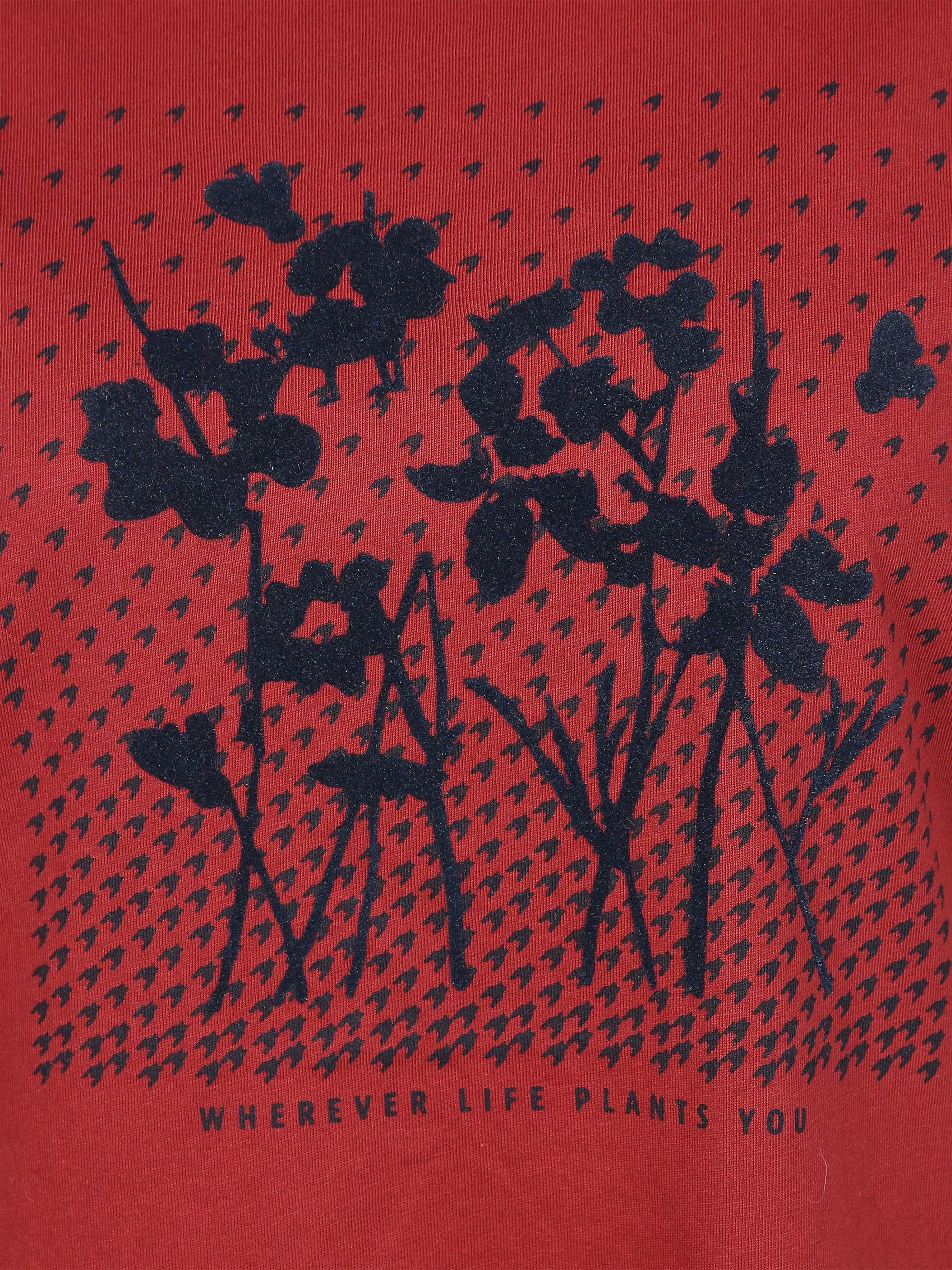 Tom Tailor 1027150 T-shirt frontprint Rot 856705 27470 3