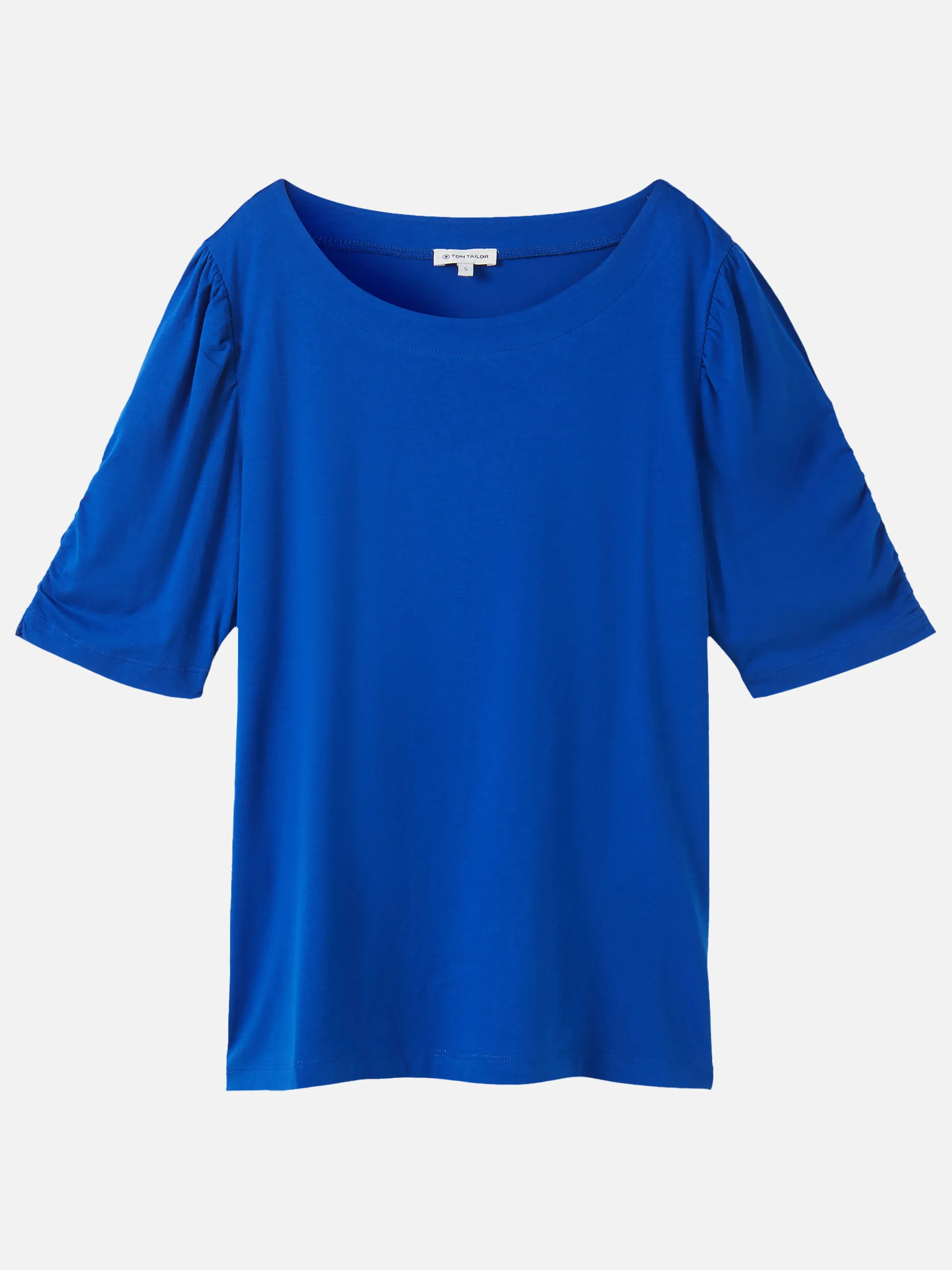 Tom Tailor 1041572 T-shirt gathered sleeve Blau 895787 14531 1