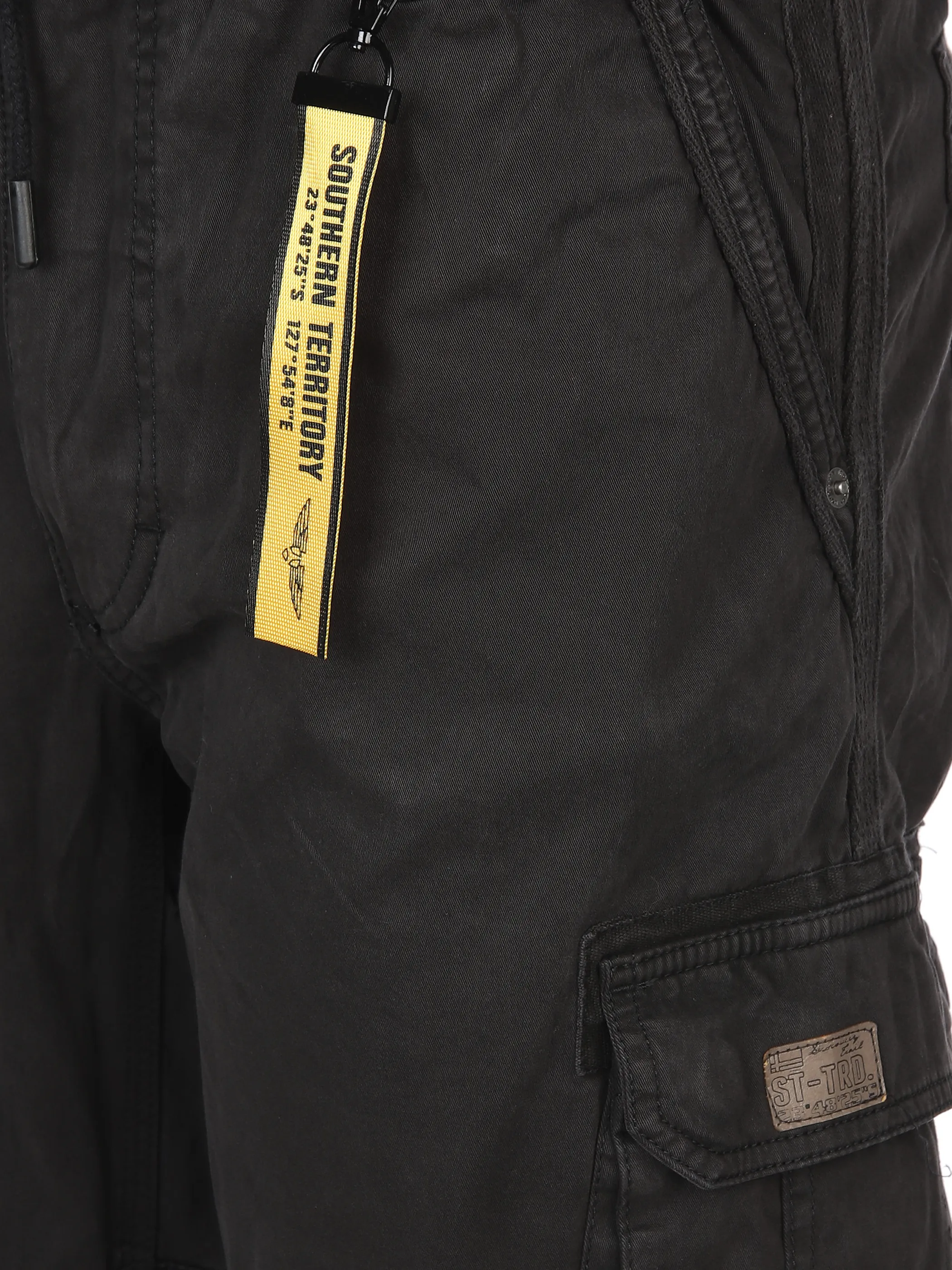 Southern Territory He. Cargohose washer Schlupfbund Schwarz 897103 BLACK 4 Southern Territory He. Cargohose washer Schlupfbund Schwarz 897103 BLACK 4